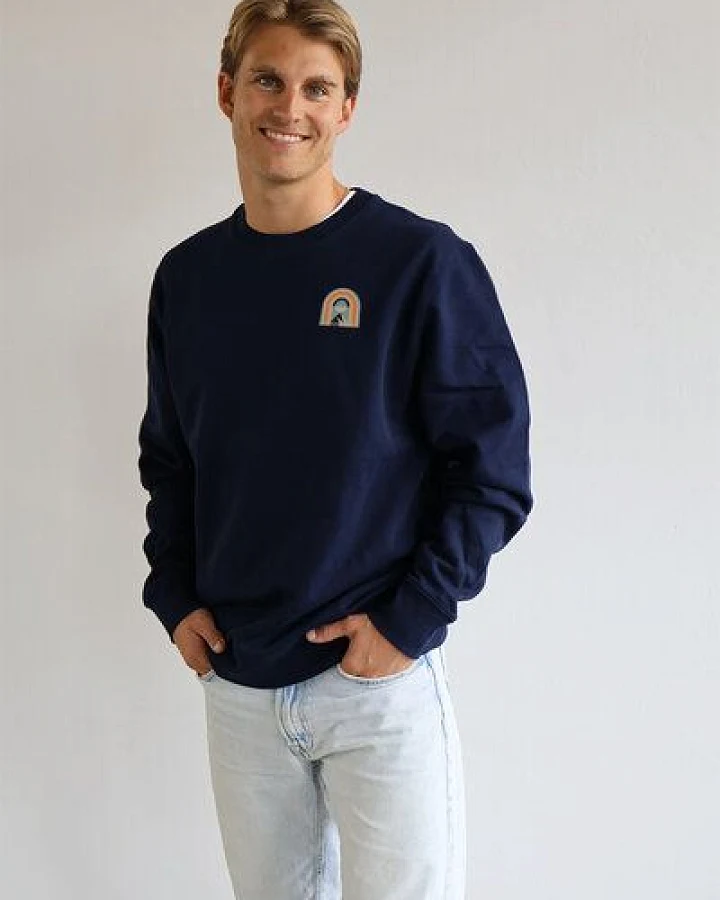 Kultgut PRE-Order Artdesign - Biofair Sweatpullover / Mountain Sky
