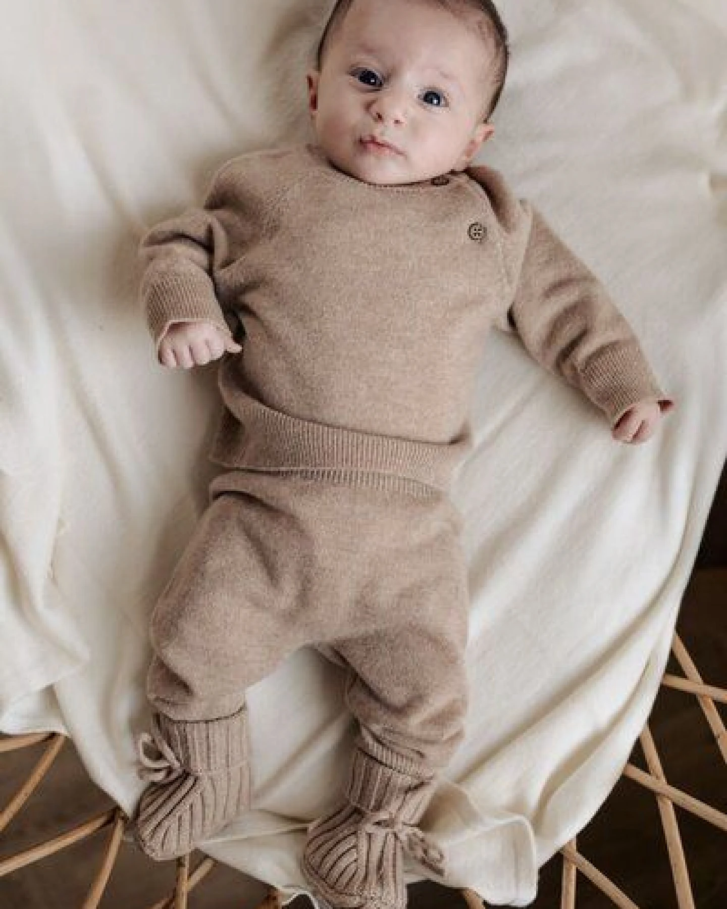 Moalie Baby Pullover Mayson aus Merinowolle und Cashmere – Ansicht 4