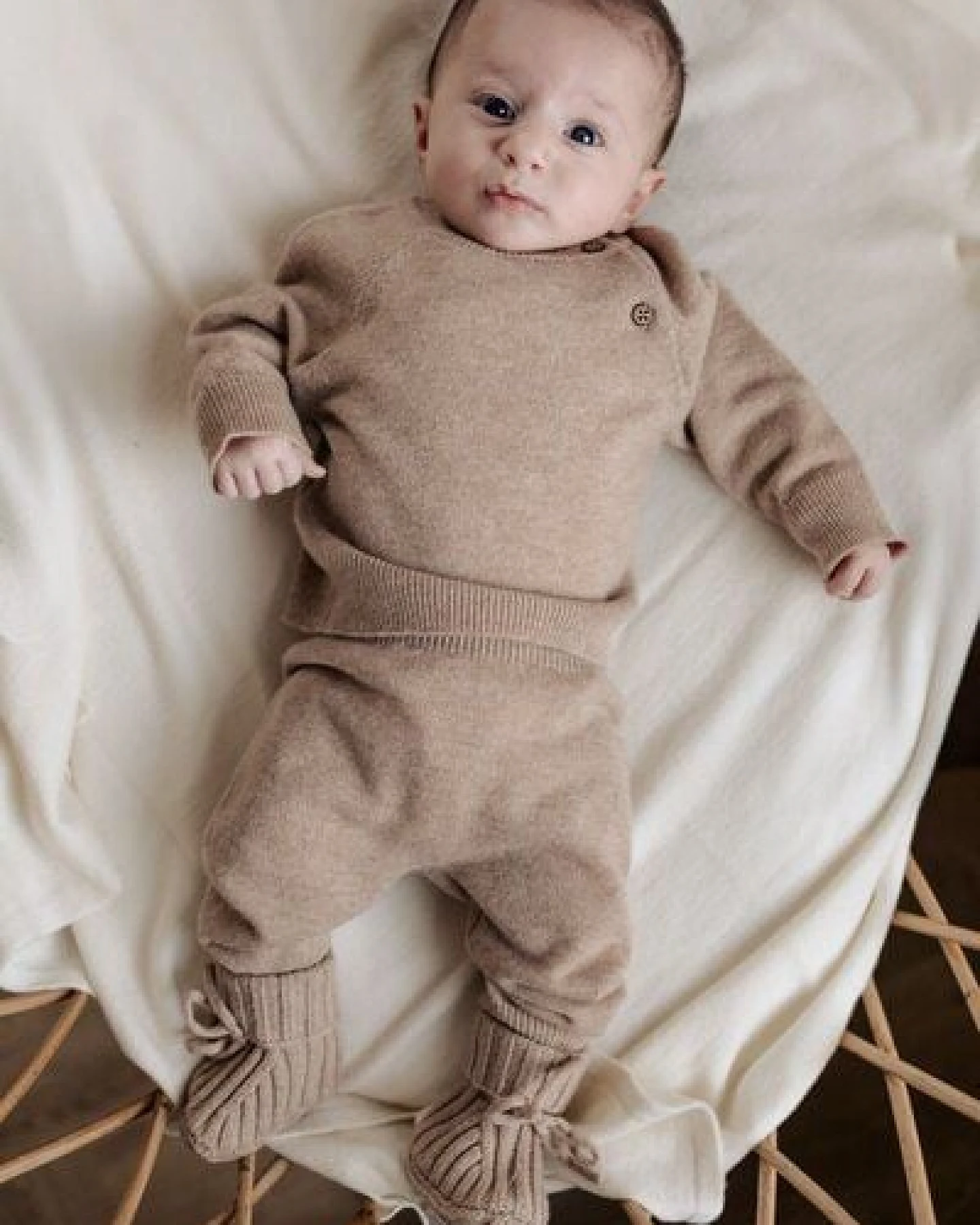 Moalie Baby Pullover Mayson aus Merinowolle und Cashmere – Ansicht 3