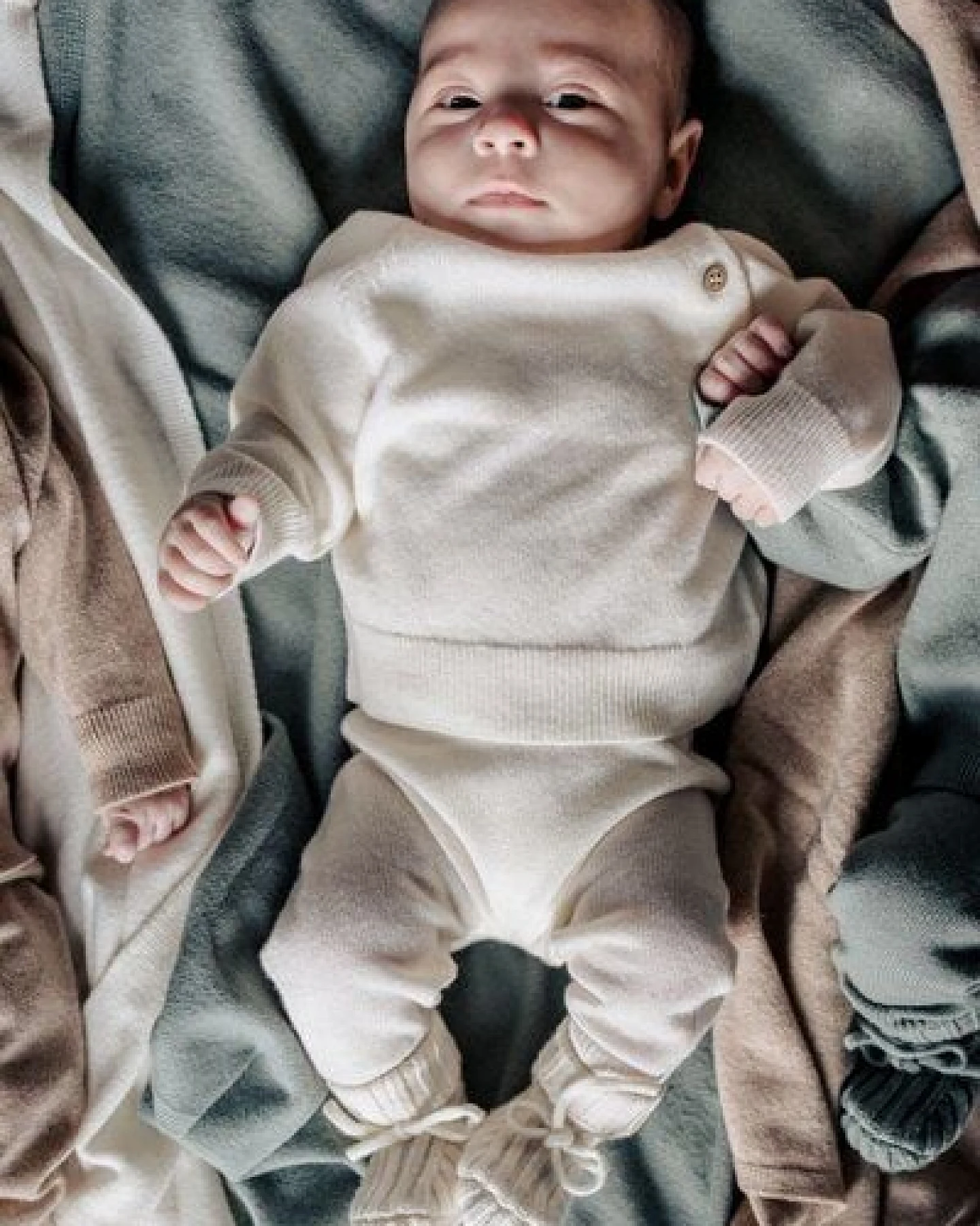Moalie Baby Pullover Mayson aus Merinowolle und Cashmere – Ansicht 4