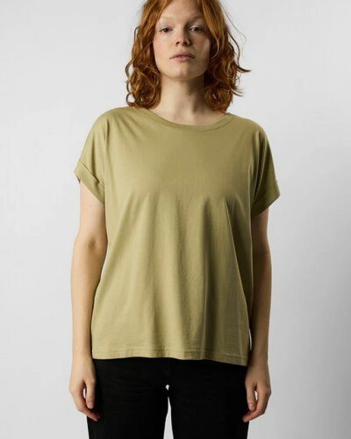ettics STUDIO roll up sleeve organic women's tee