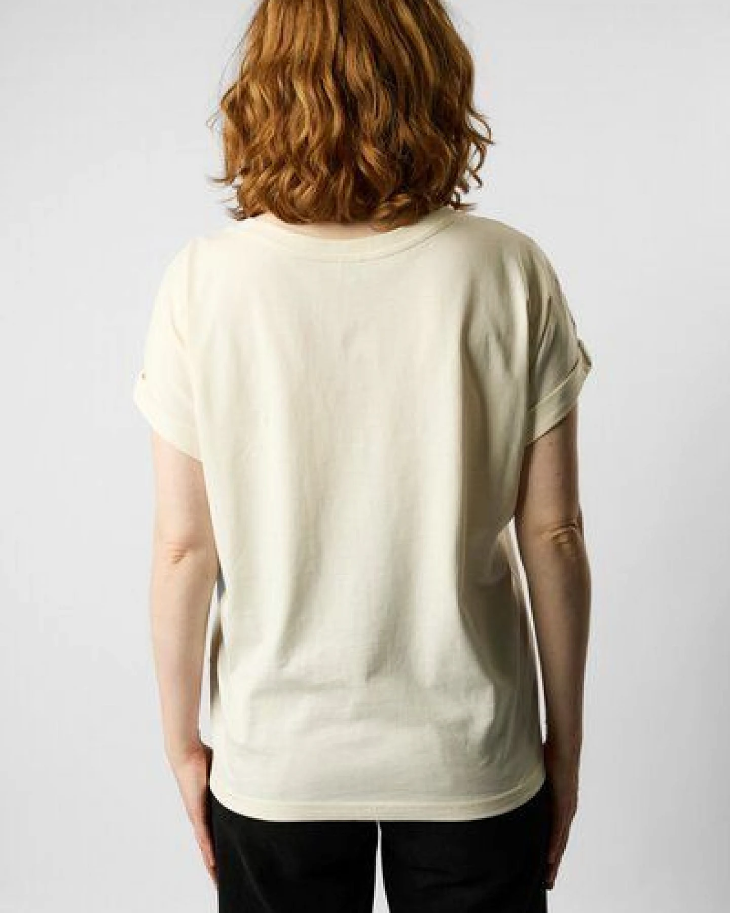 ettics STUDIO roll up sleeve organic women's tee – Ansicht 3