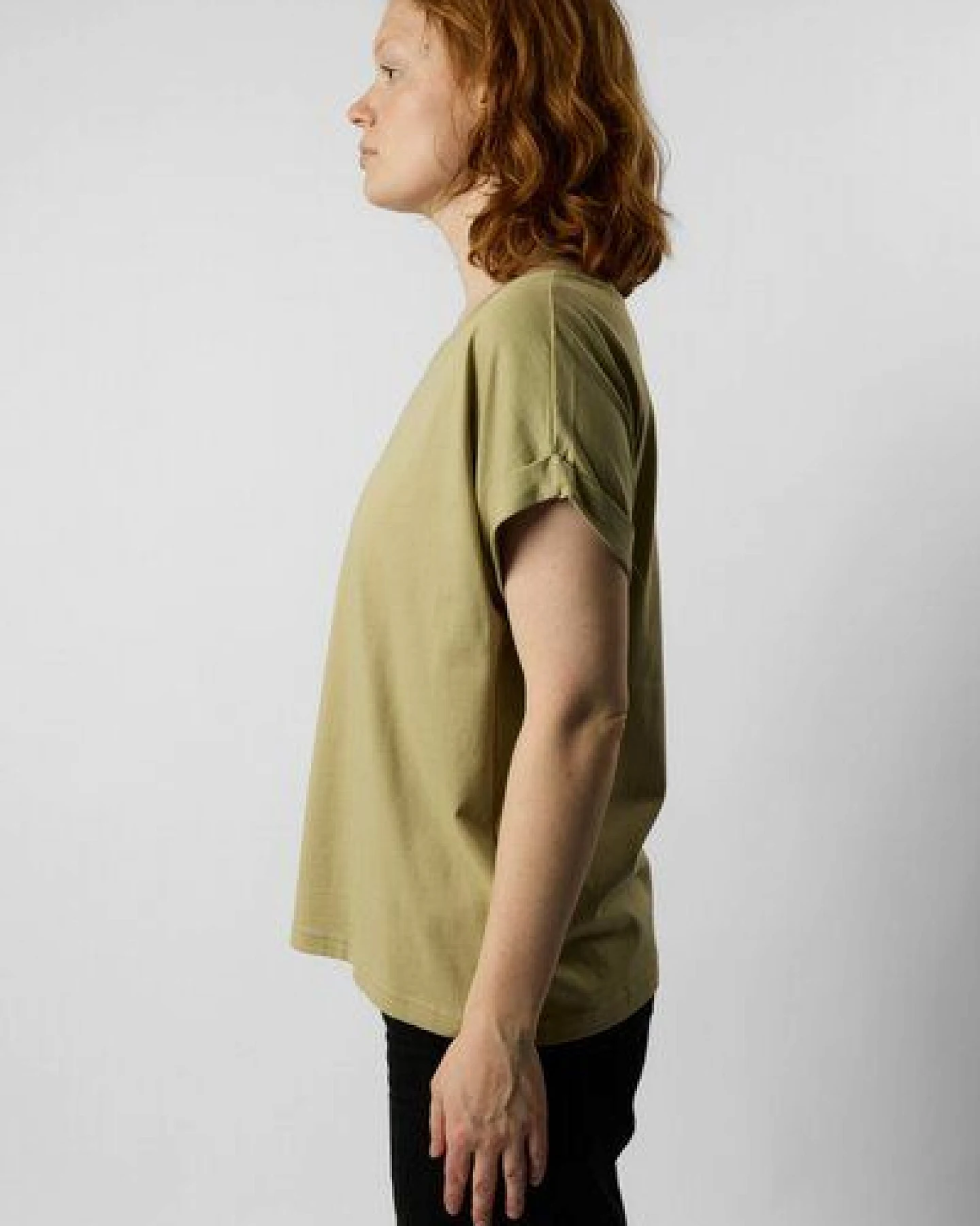 ettics STUDIO roll up sleeve organic women's tee – Ansicht 2