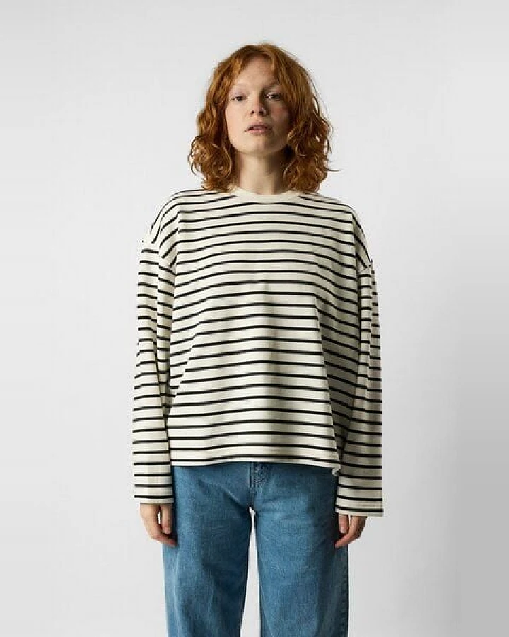 ettics STUDIO Classic Organic Crew Sweatshirt striped