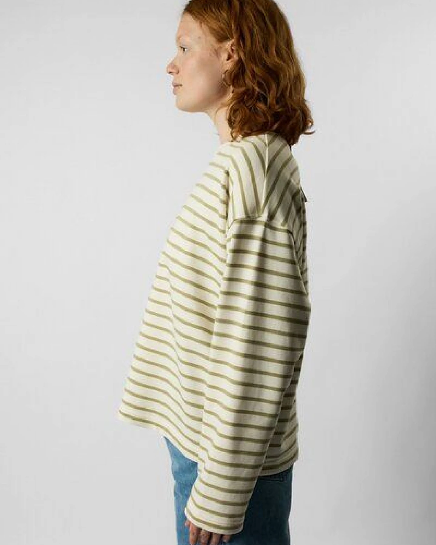 ettics STUDIO Classic Organic Crew Sweatshirt striped – Ansicht 2