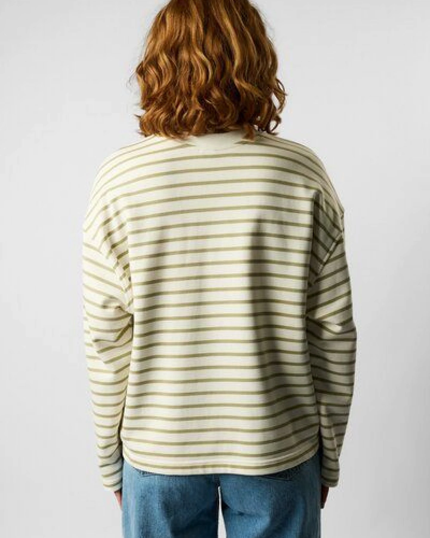 ettics STUDIO Classic Organic Crew Sweatshirt striped – Ansicht 3