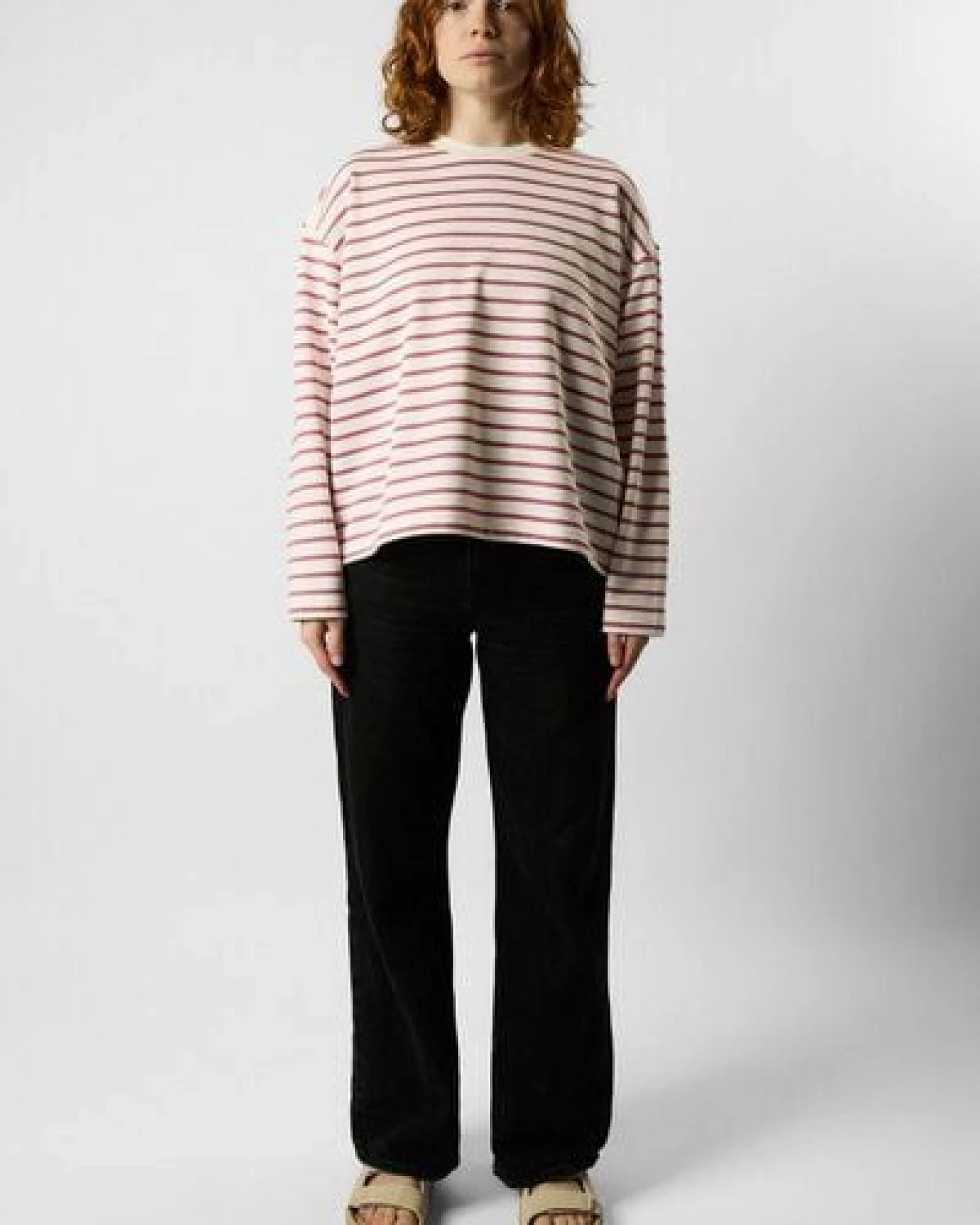 ettics STUDIO Classic Organic Crew Sweatshirt striped – Ansicht 4