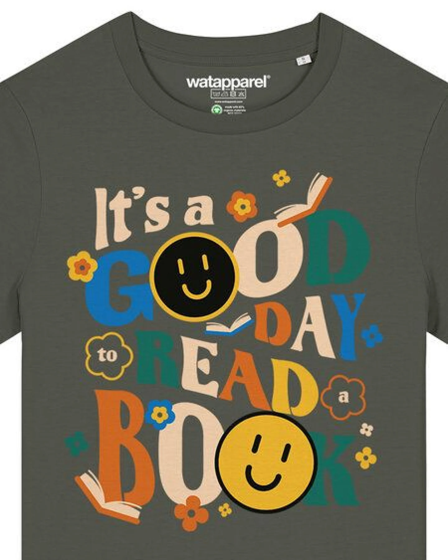 watapparel T-Shirt Frauen Good day to read a book – Ansicht 3
