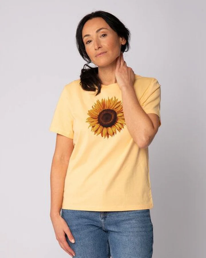 watapparel T-Shirt Frauen Sonnenblume