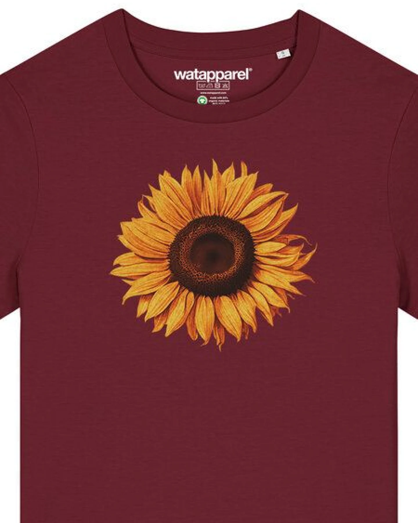watapparel T-Shirt Frauen Sonnenblume – Ansicht 3