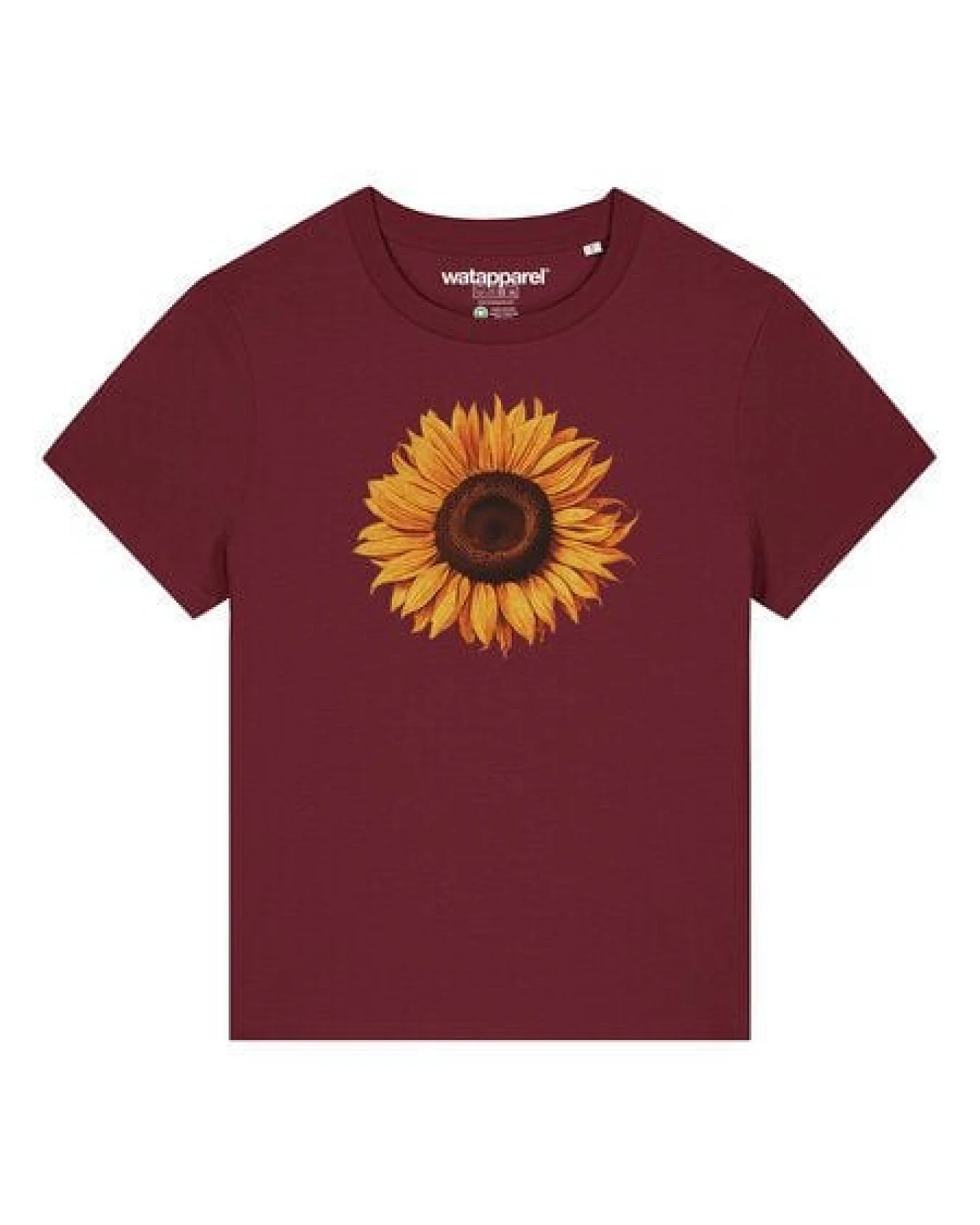 watapparel T-Shirt Frauen Sonnenblume – Ansicht 2