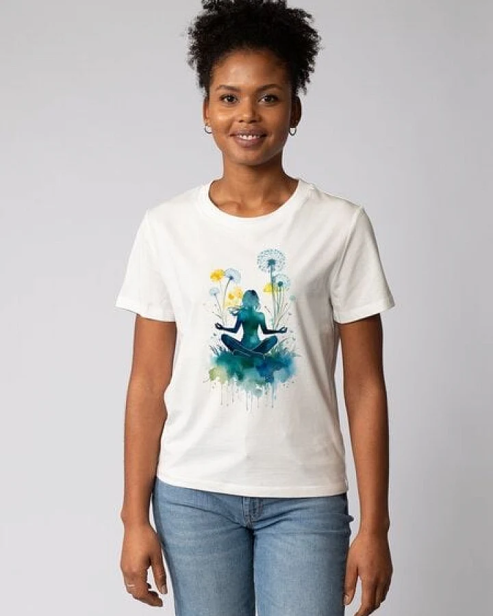 watapparel T-Shirt Frauen Yoga & Meditation