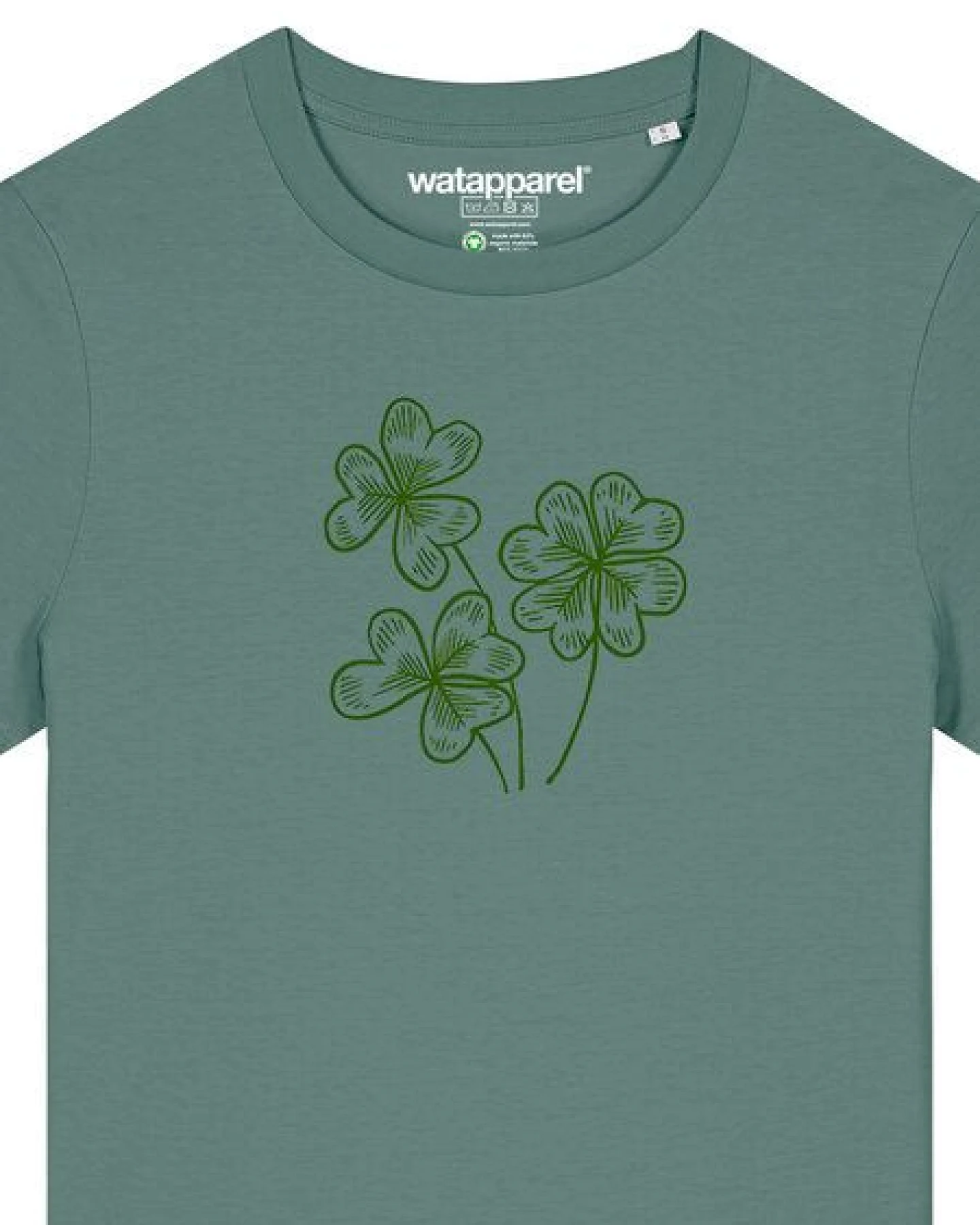 watapparel T-Shirt Frauen Glücksklee – Ansicht 3