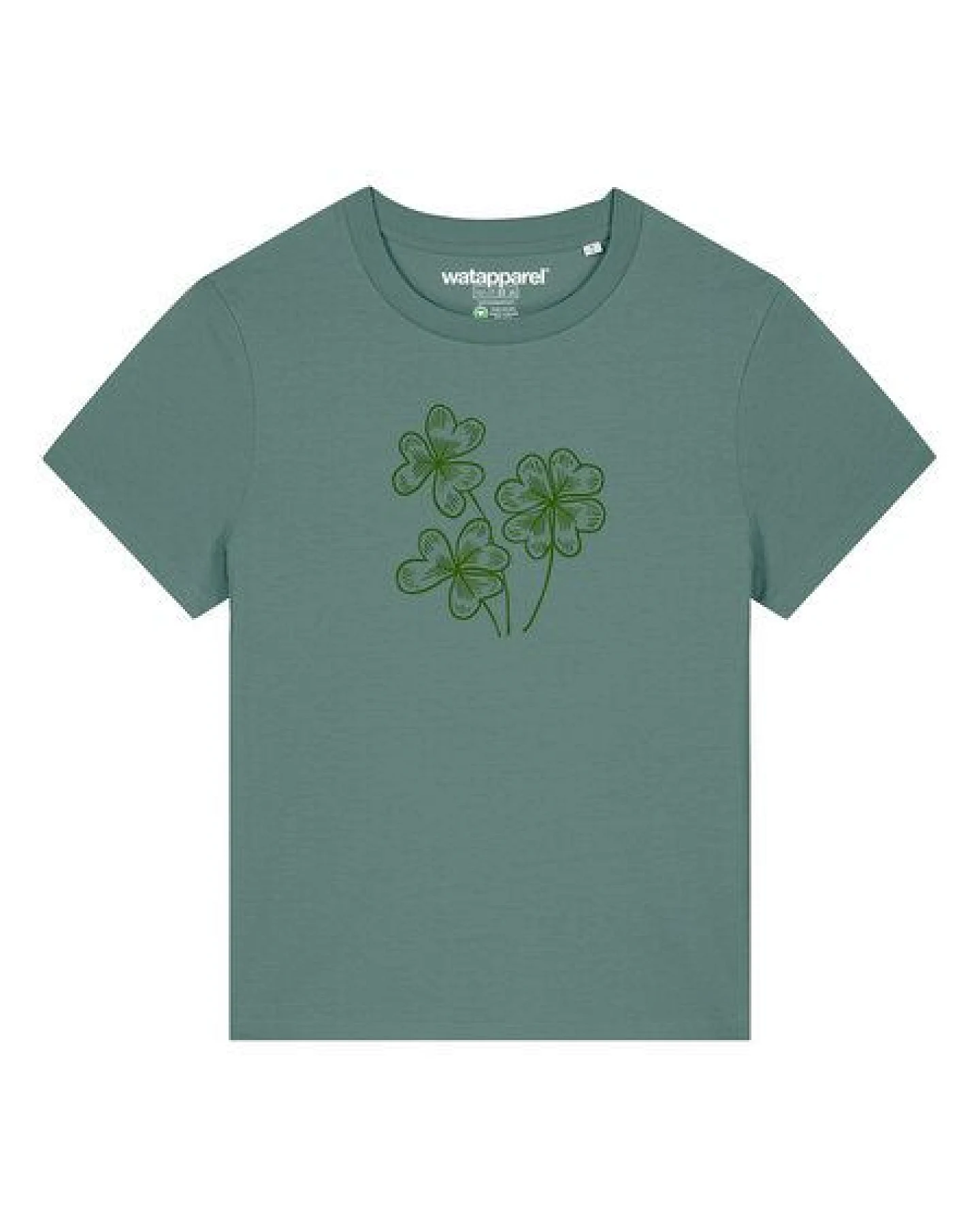 watapparel T-Shirt Frauen Glücksklee – Ansicht 2