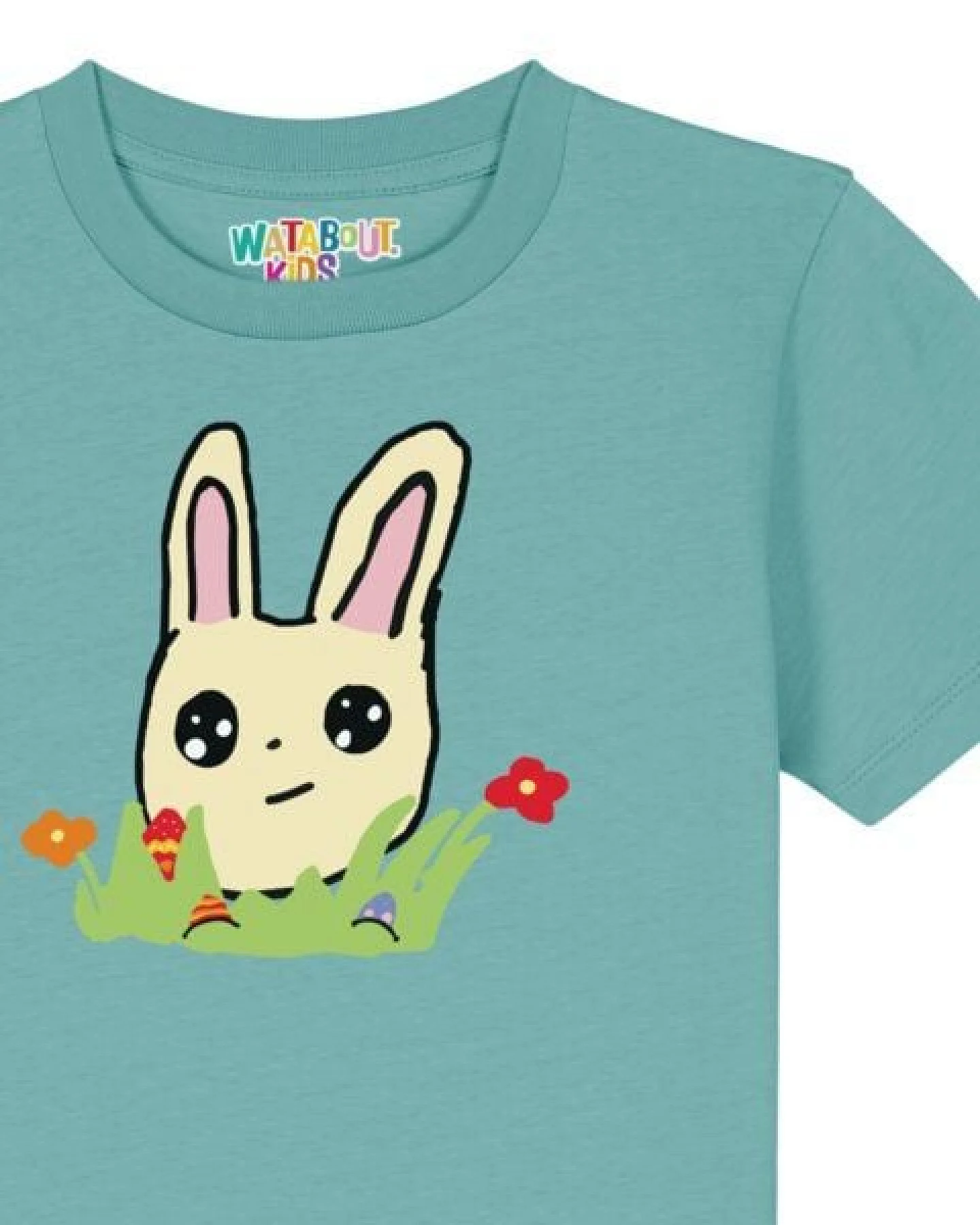 watabout.kids T-Shirt Kinder Osterhase mit Blumen – Ansicht 3