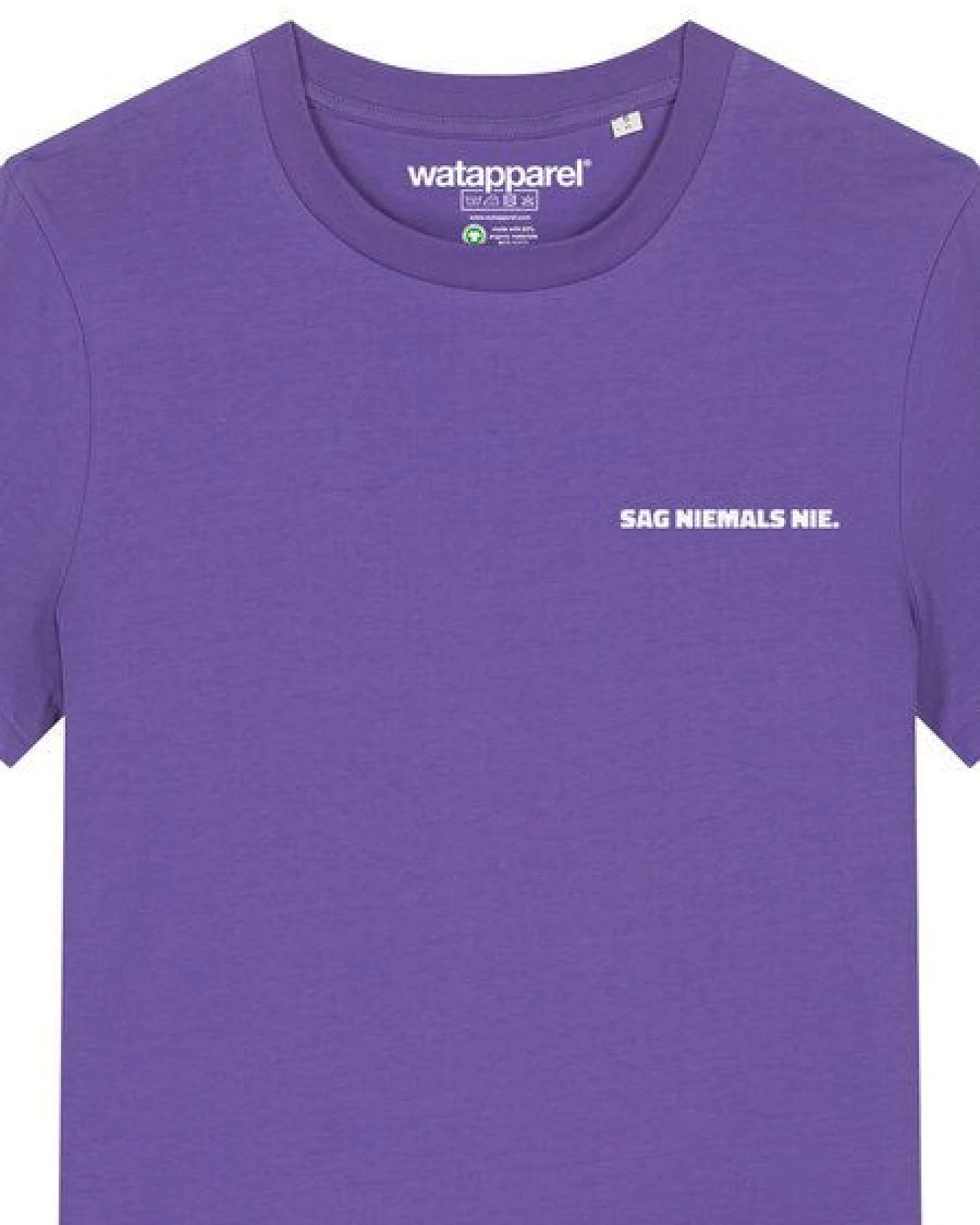 watapparel T-Shirt Frauen Sag niemals nie – Ansicht 3