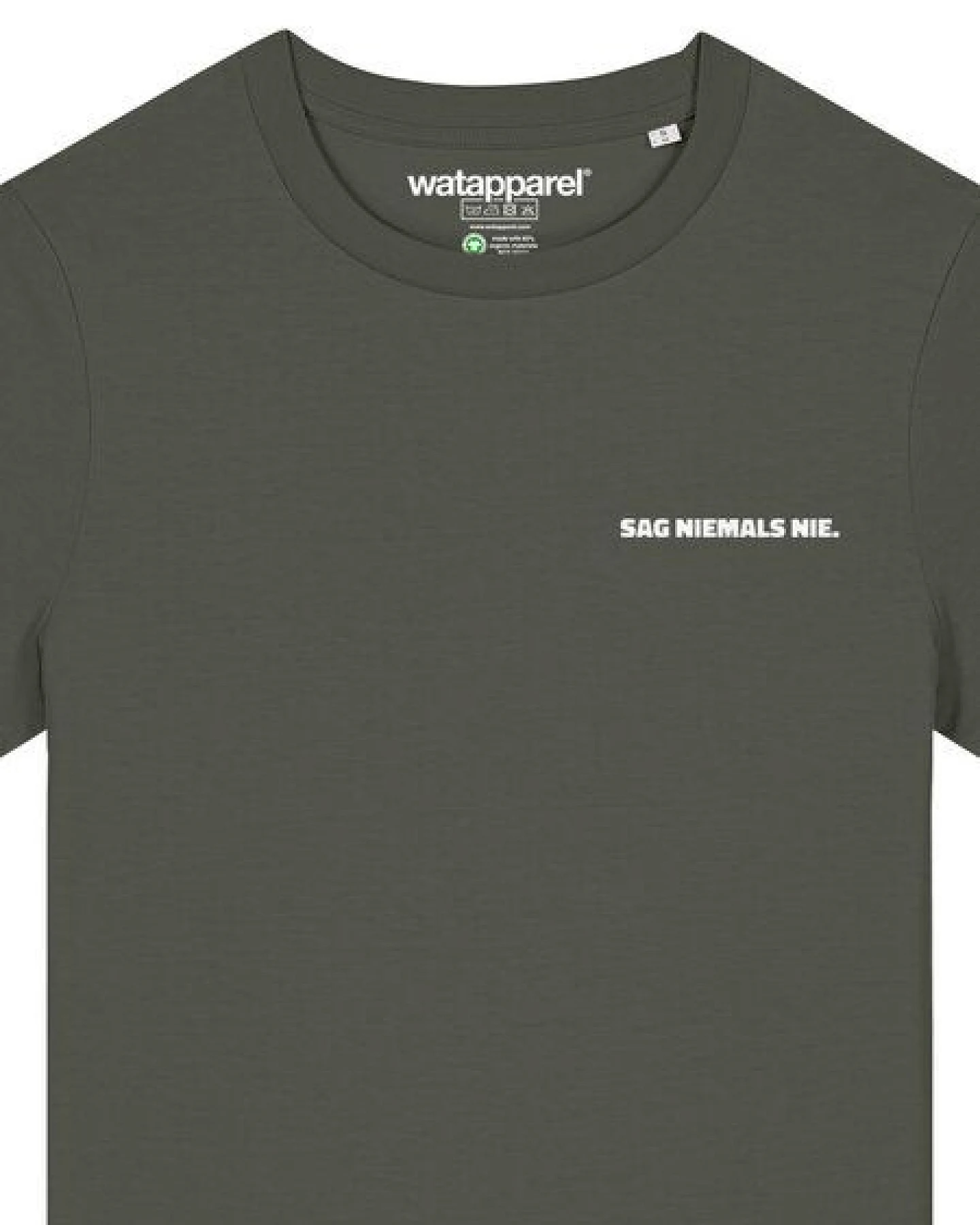watapparel T-Shirt Frauen Sag niemals nie – Ansicht 3