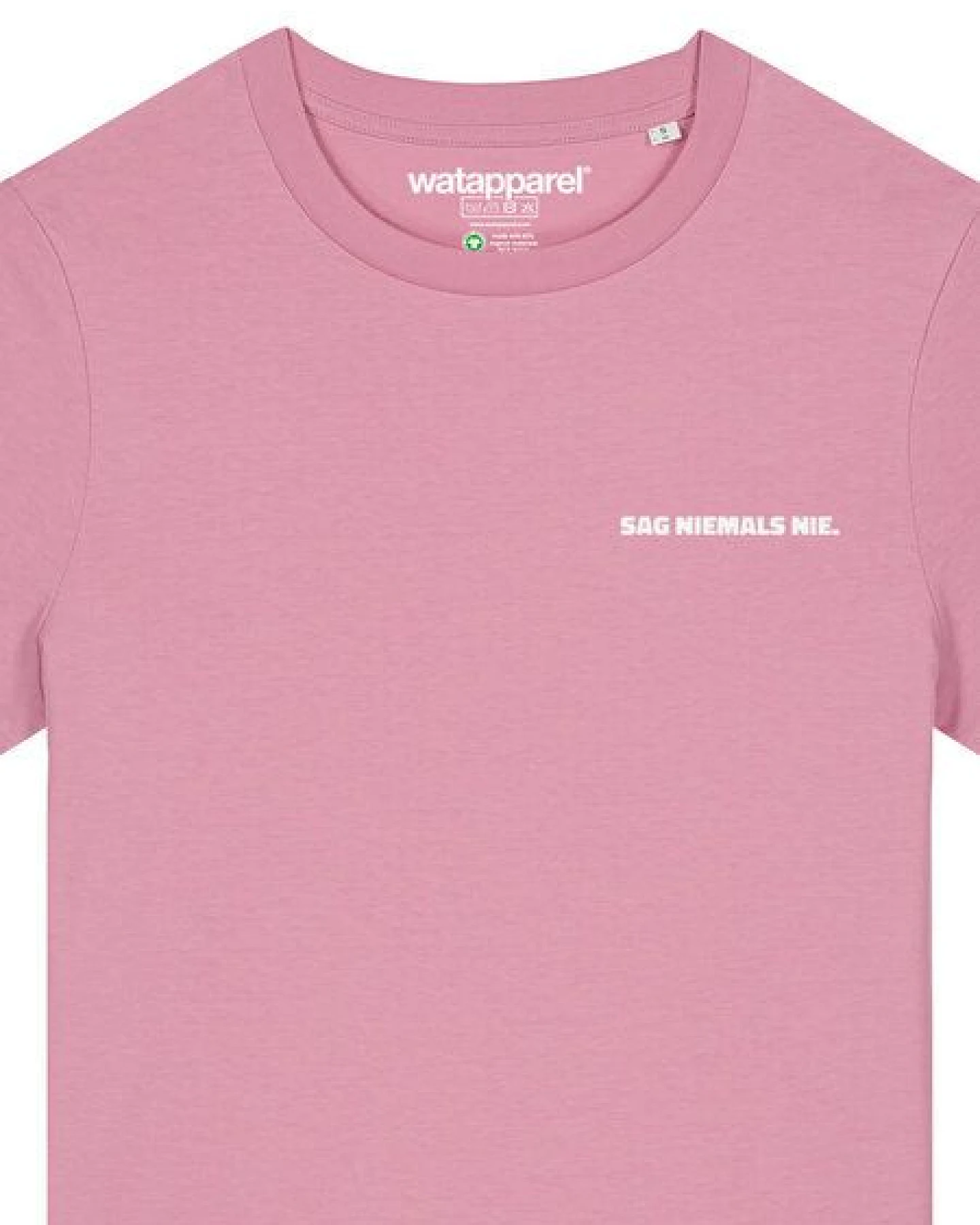 watapparel T-Shirt Frauen Sag niemals nie – Ansicht 3