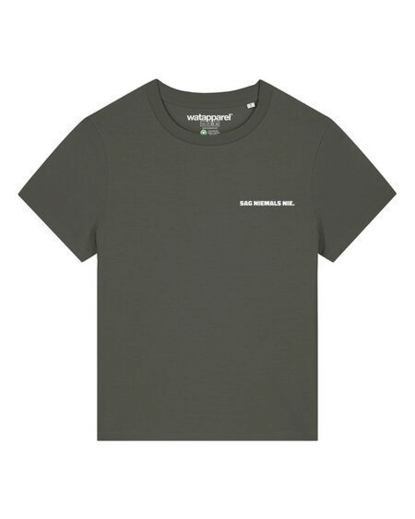 watapparel T-Shirt Frauen Sag niemals nie – Ansicht 2