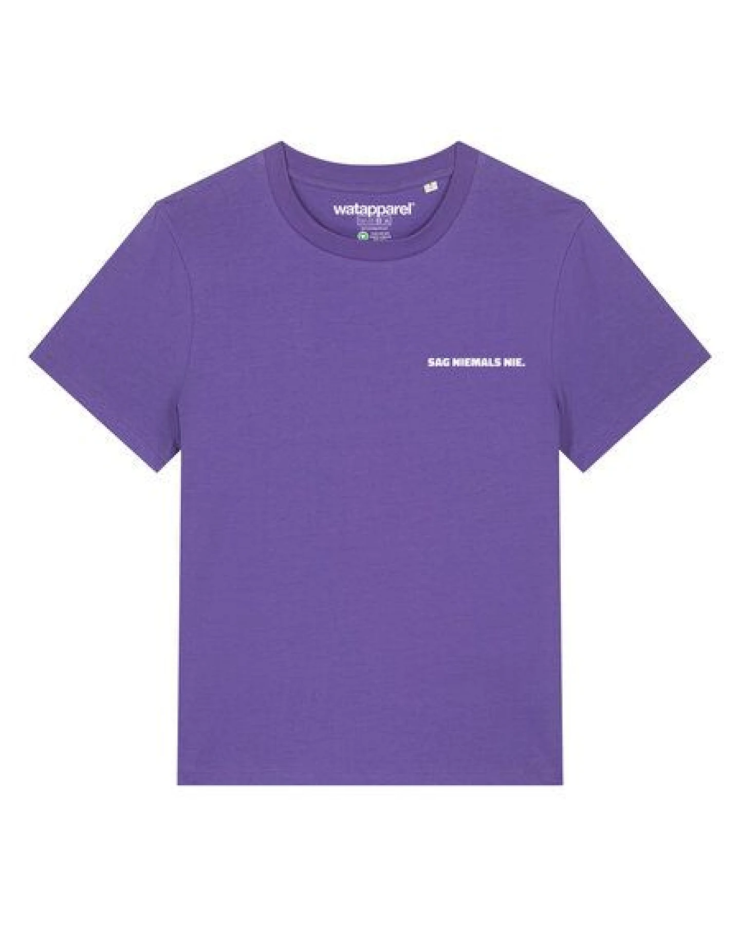 watapparel T-Shirt Frauen Sag niemals nie – Ansicht 2