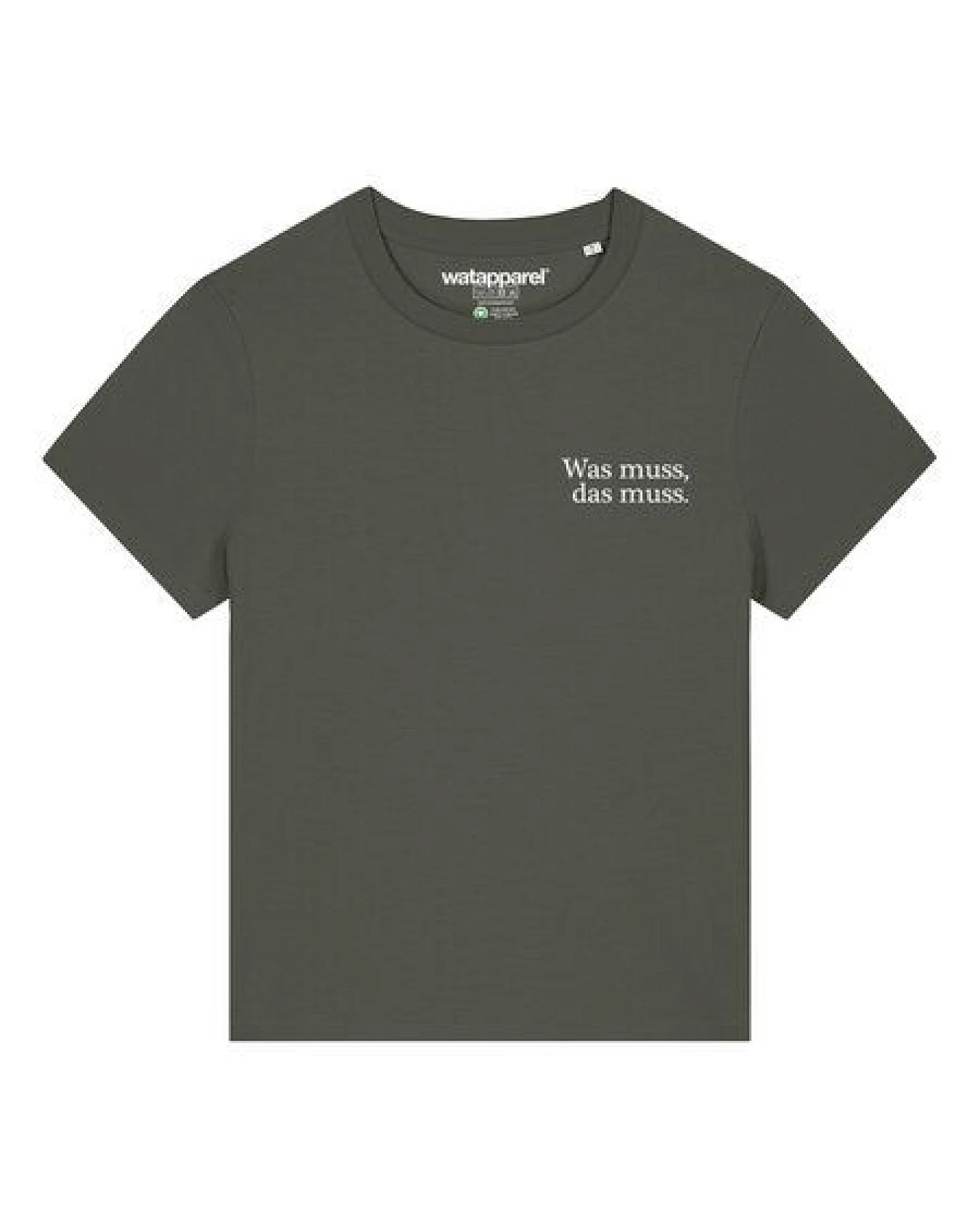 watapparel T-Shirt Frauen Was muss das muss – Ansicht 2