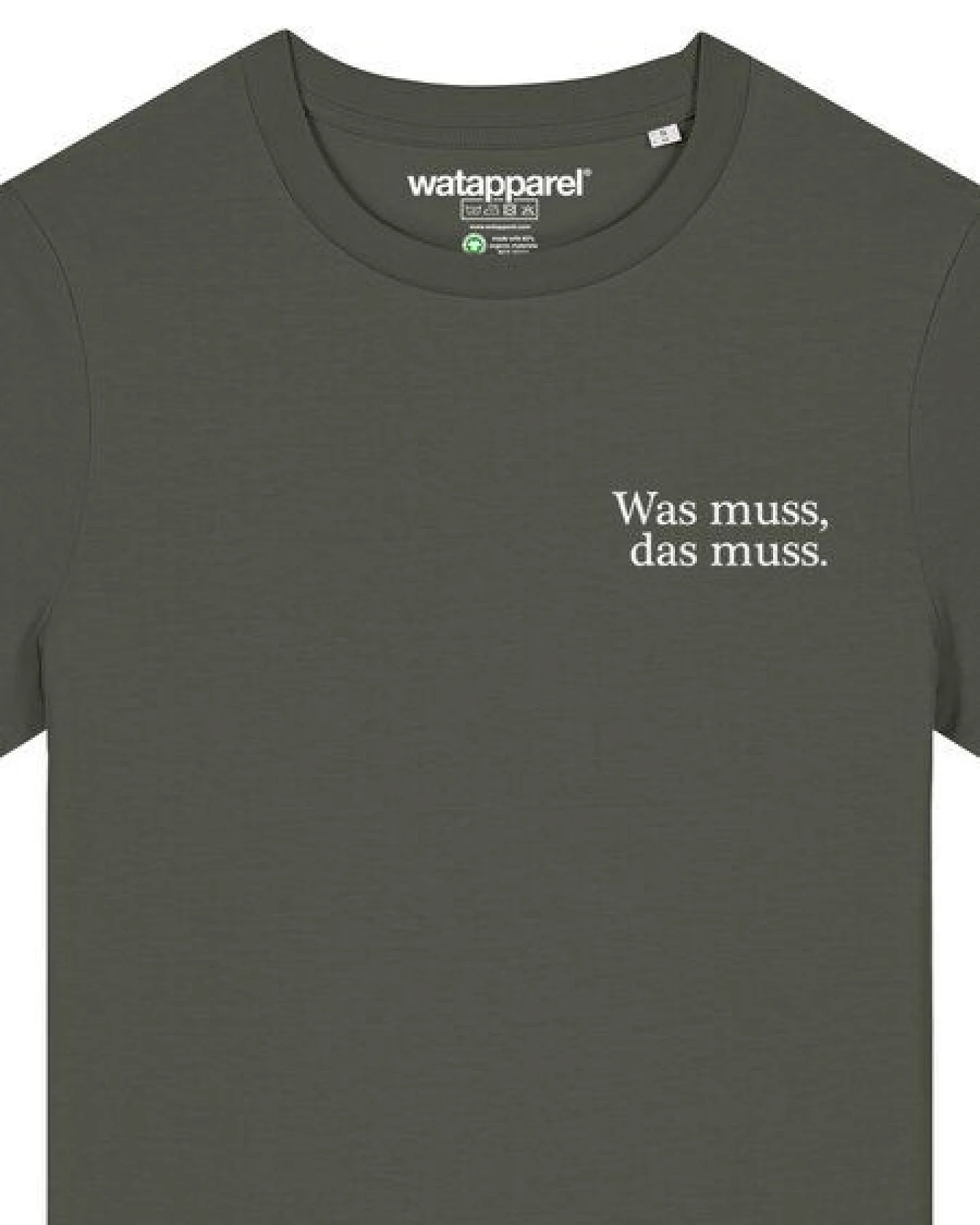 watapparel T-Shirt Frauen Was muss das muss – Ansicht 3