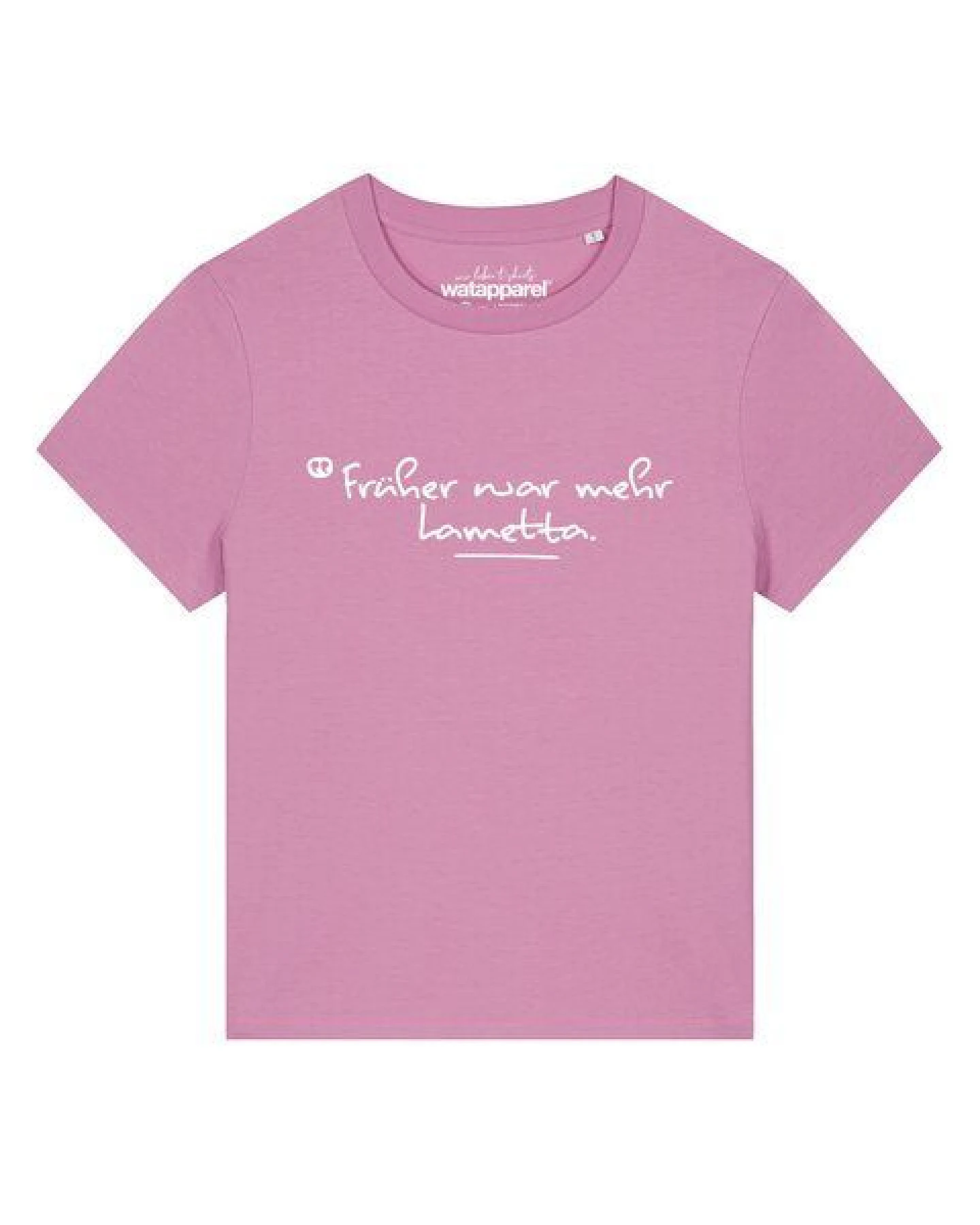 watapparel T-Shirt Frauen Früher war mehr Lametta – Ansicht 2