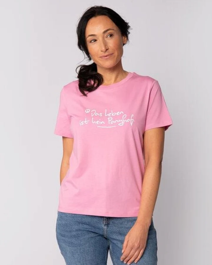 watapparel T-Shirt Frauen Das Leben ist kein Ponyhof