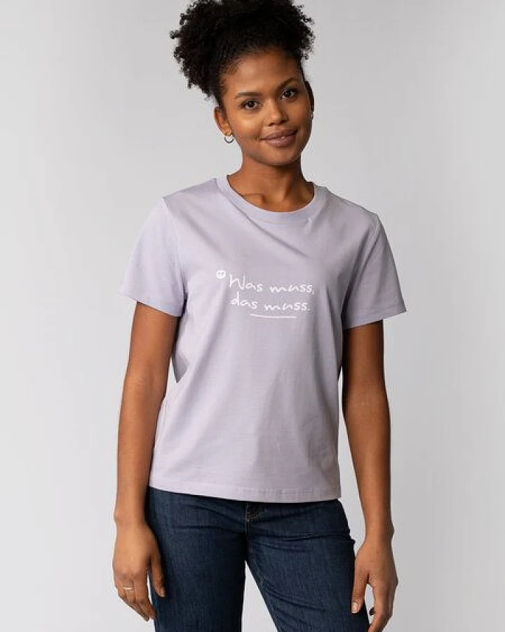 watapparel T-Shirt Frauen Was muss das muss