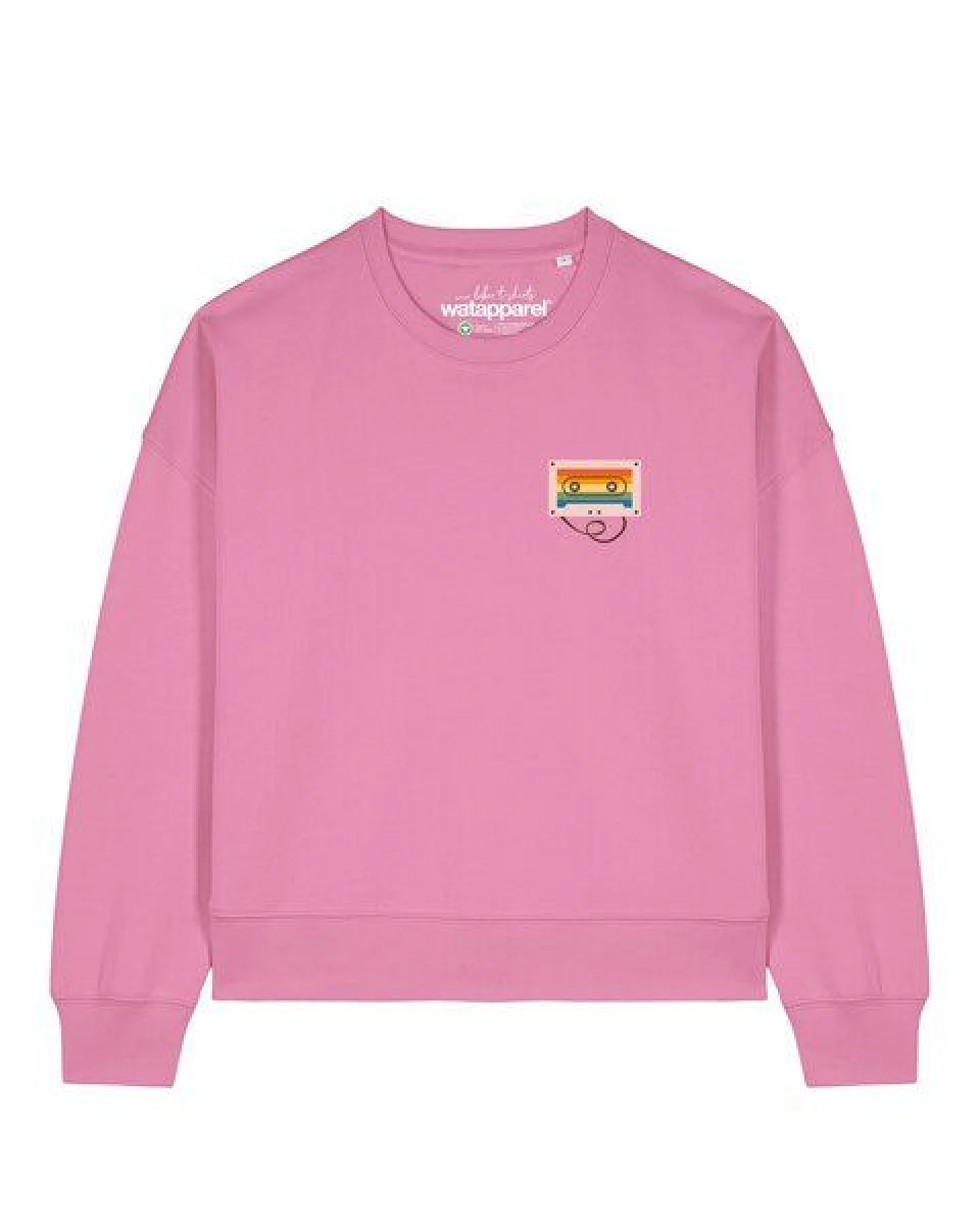 watapparel Sweatshirt Frauen Rainbow Cassette – Ansicht 2