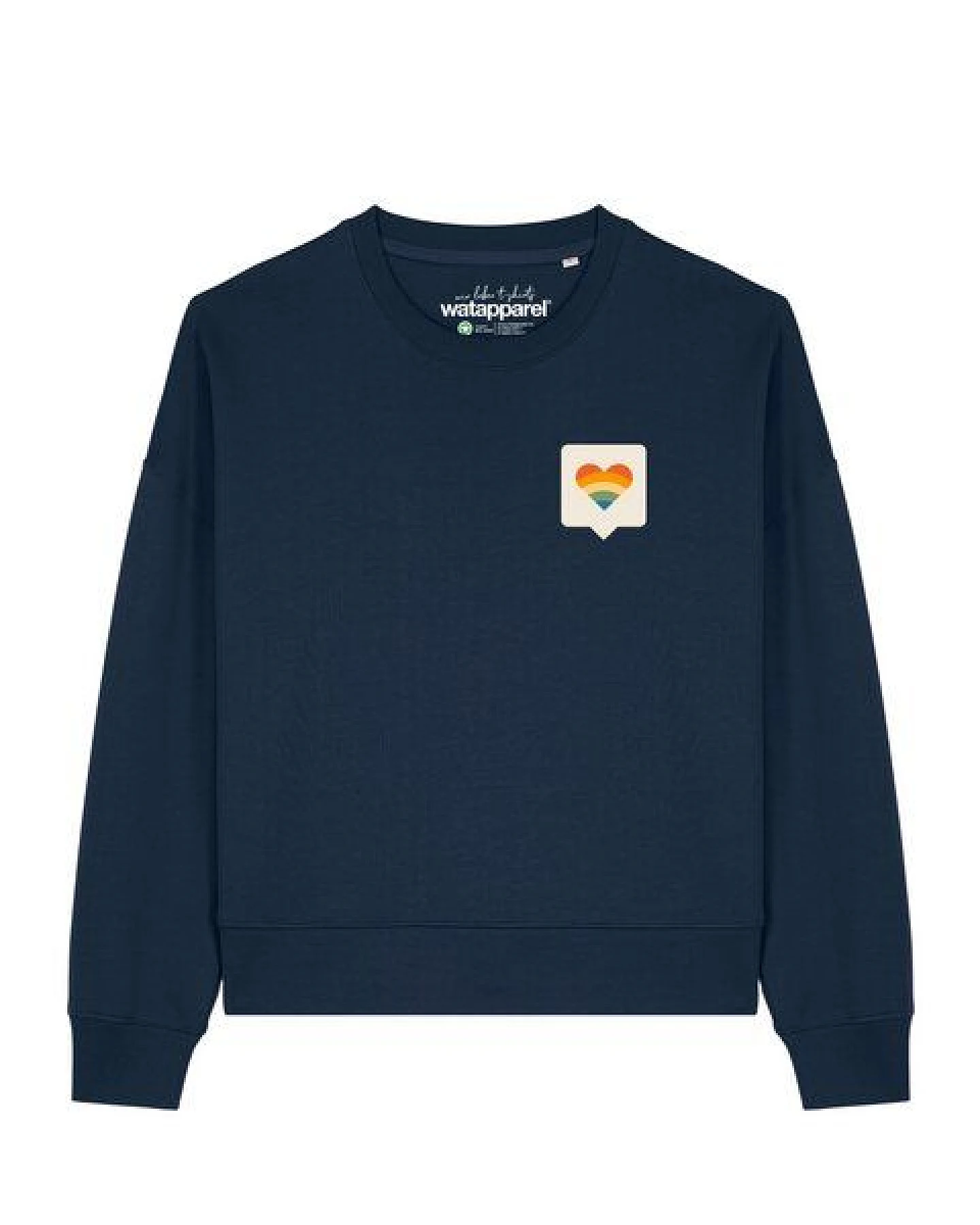 watapparel Sweatshirt Frauen Von Herzen – Ansicht 2