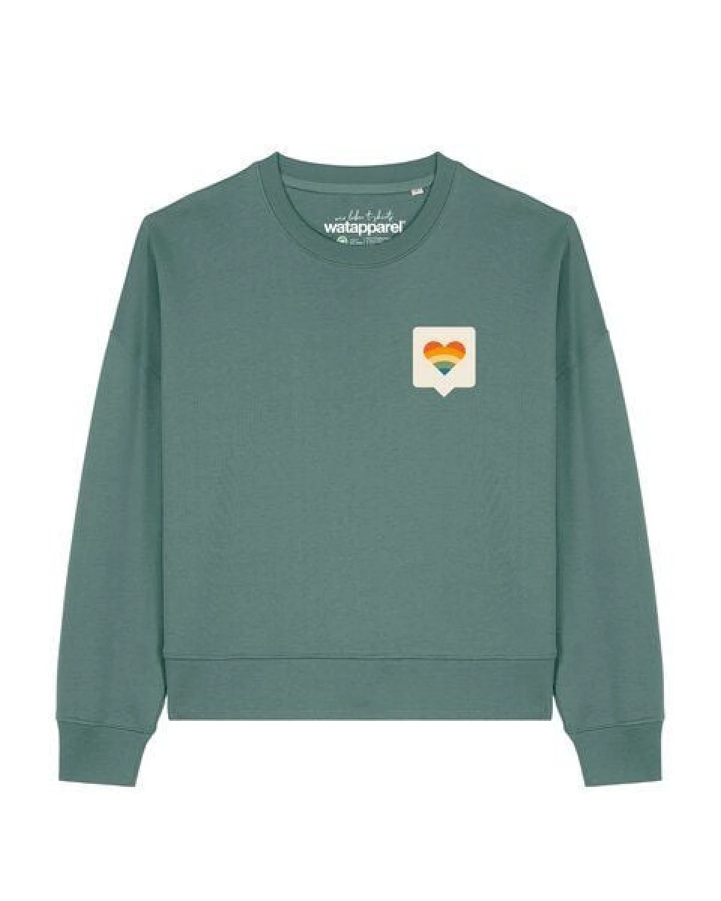 watapparel Sweatshirt Frauen Von Herzen – Ansicht 2