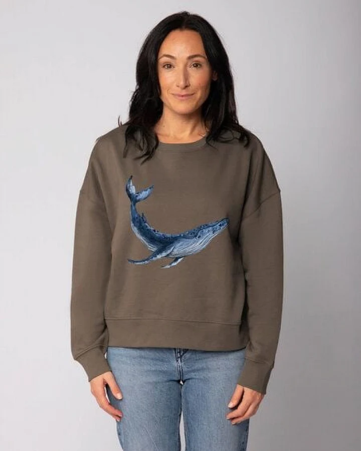 watapparel Sweatshirt Frauen Wal