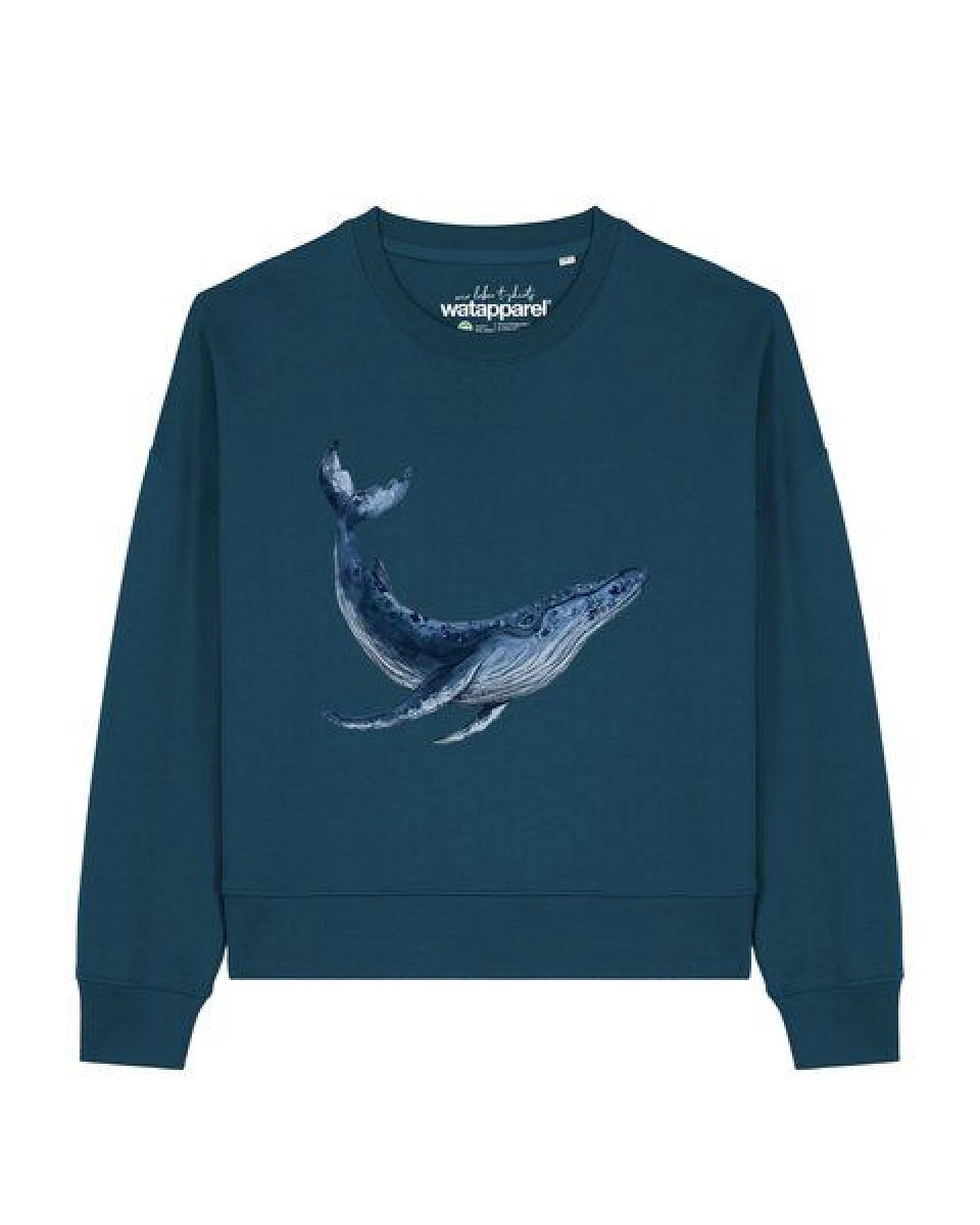 watapparel Sweatshirt Frauen Wal – Ansicht 2