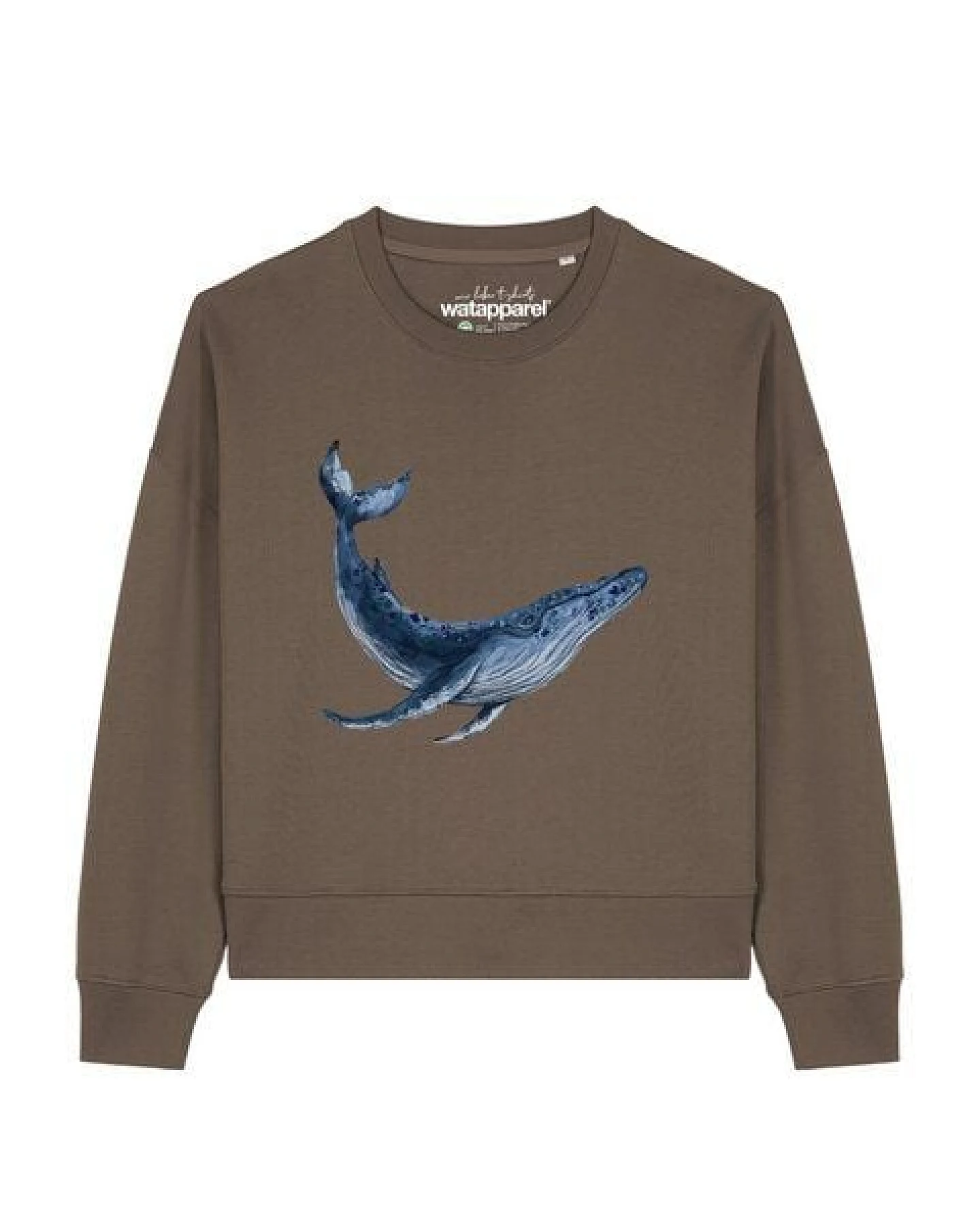 watapparel Sweatshirt Frauen Wal – Ansicht 2