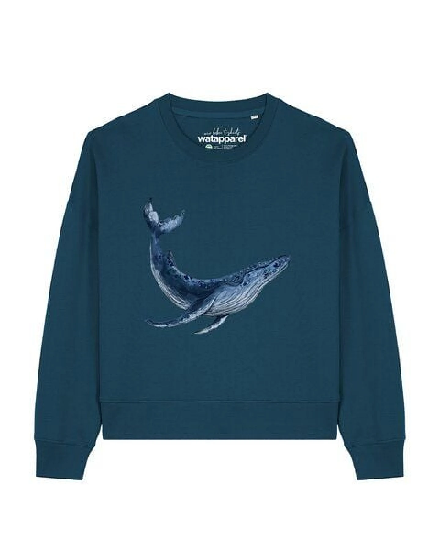 watapparel Sweatshirt Frauen Wal – Ansicht 2
