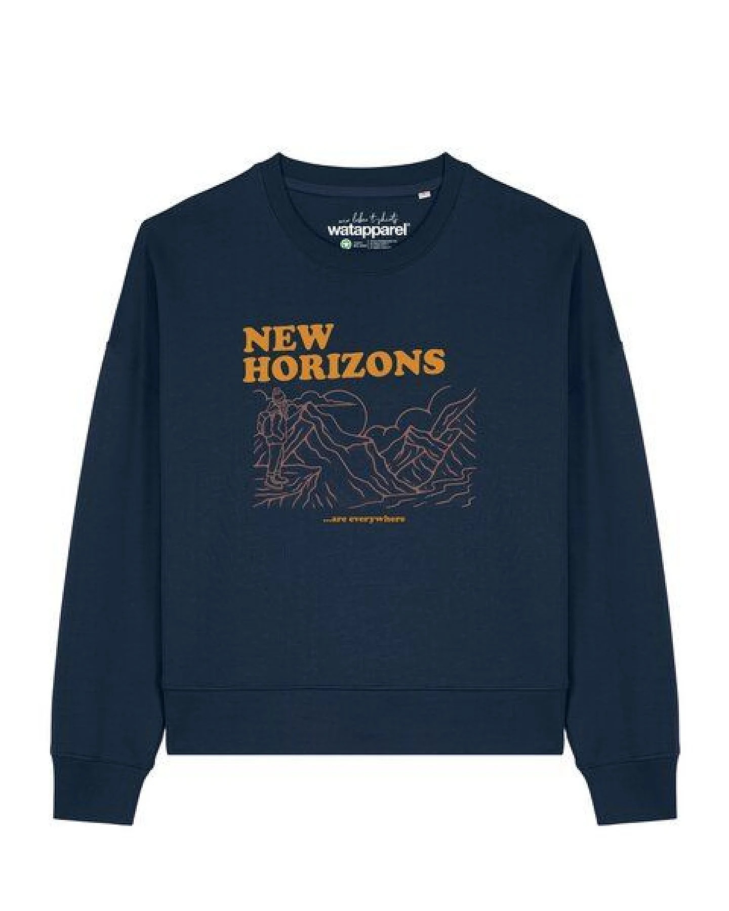 watapparel Sweatshirt Frauen New horizons are everywhere – Ansicht 2