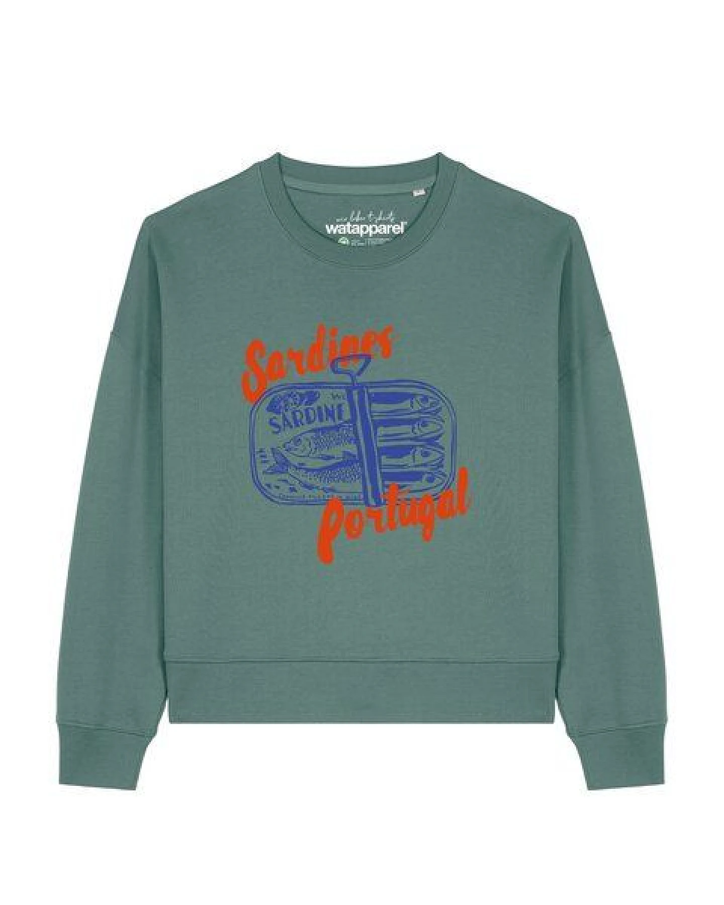 watapparel Sweatshirt Frauen Sardines Portugal – Ansicht 2