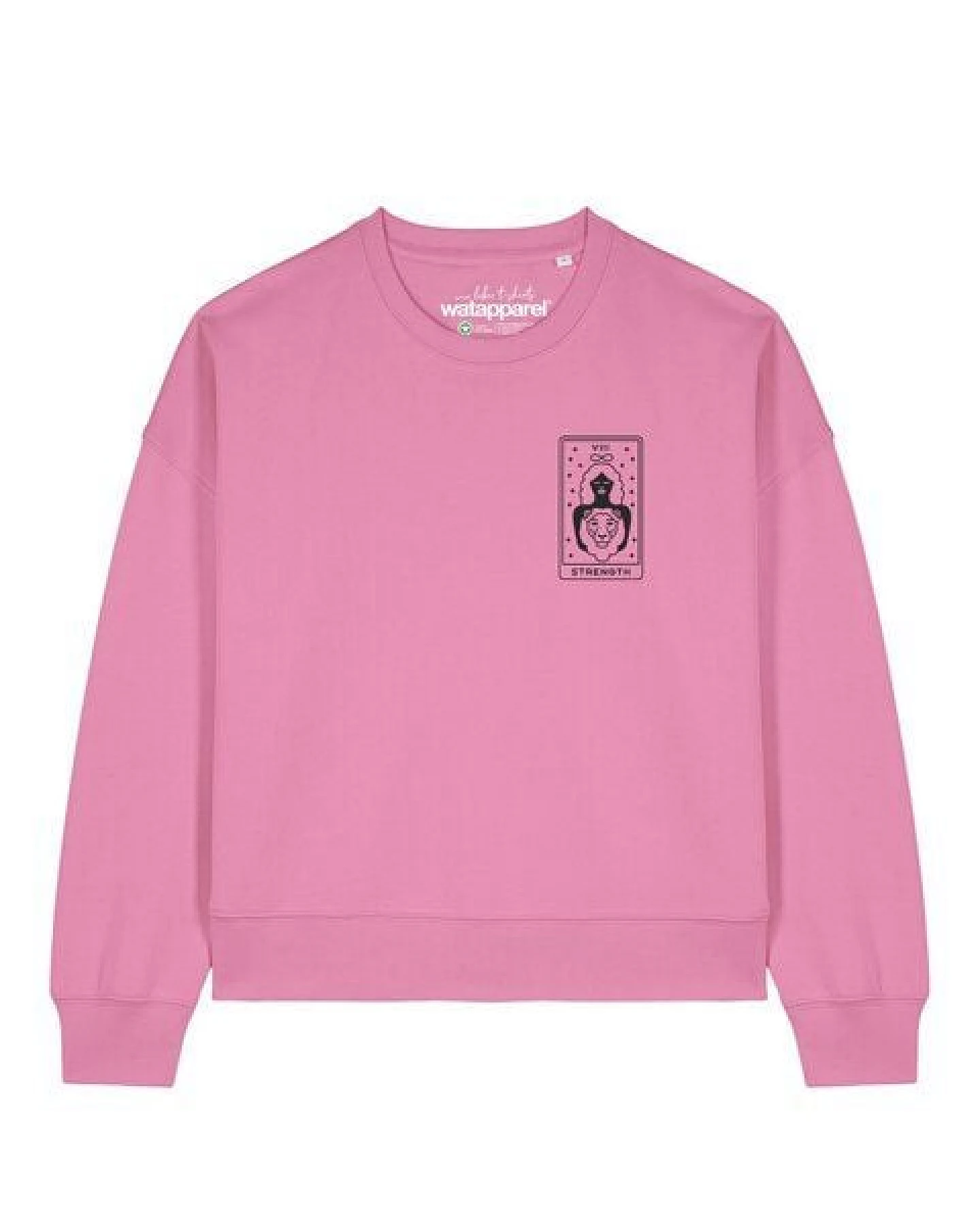 watapparel Sweatshirt Frauen Tarot Strength – Ansicht 2