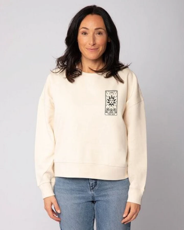 watapparel Sweatshirt Frauen Tarot The Sun