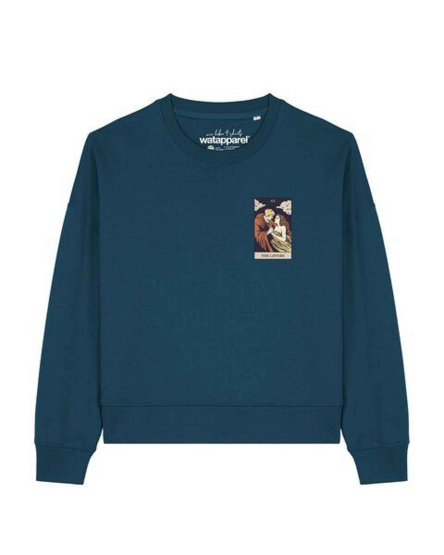 watapparel Sweatshirt Frauen Tarot The Lovers – Ansicht 2
