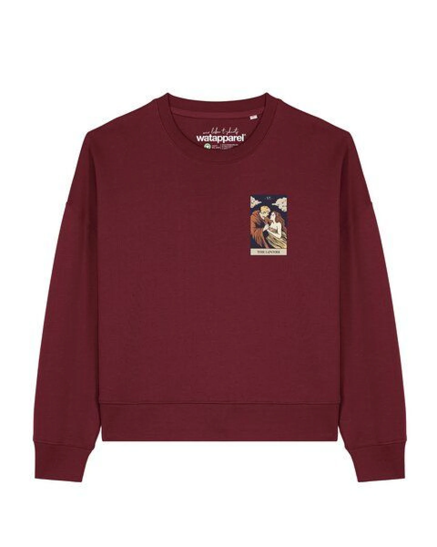 watapparel Sweatshirt Frauen Tarot The Lovers – Ansicht 2