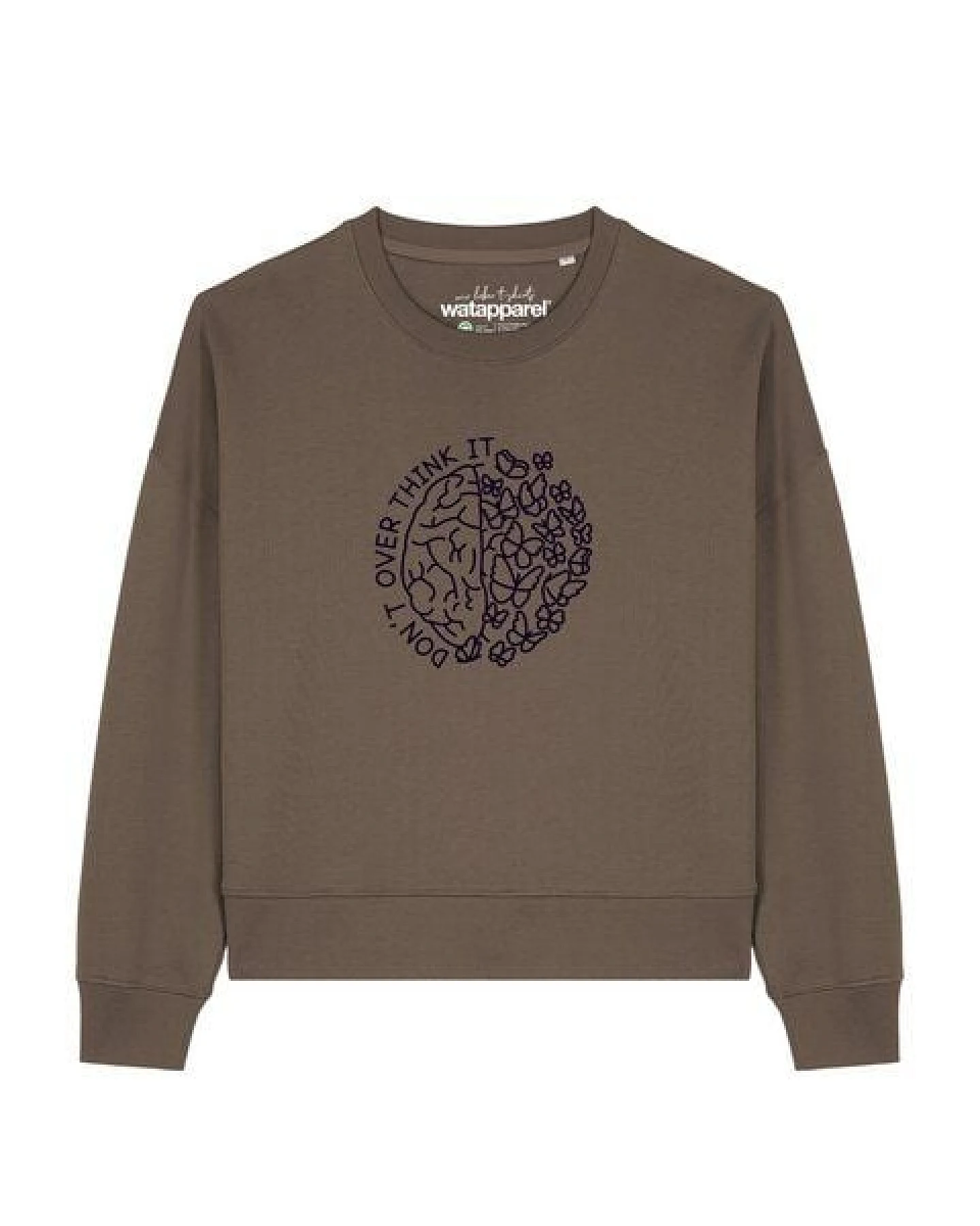 watapparel Sweatshirt Frauen Don't overthink it – Ansicht 2