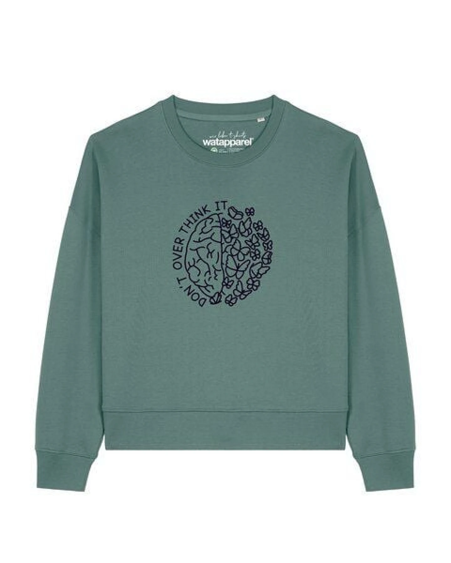 watapparel Sweatshirt Frauen Don't overthink it – Ansicht 2