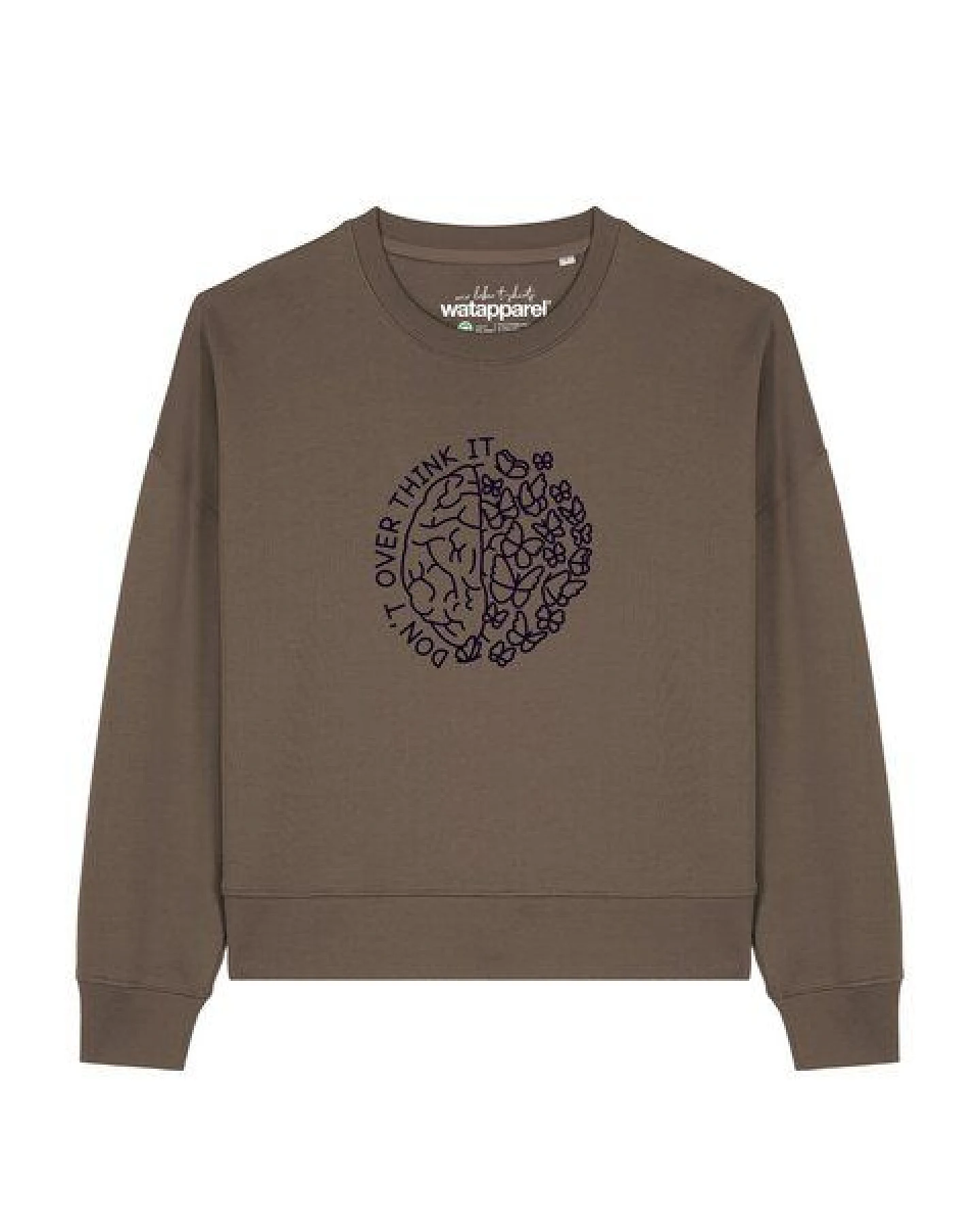 watapparel Sweatshirt Frauen Don't overthink it – Ansicht 2