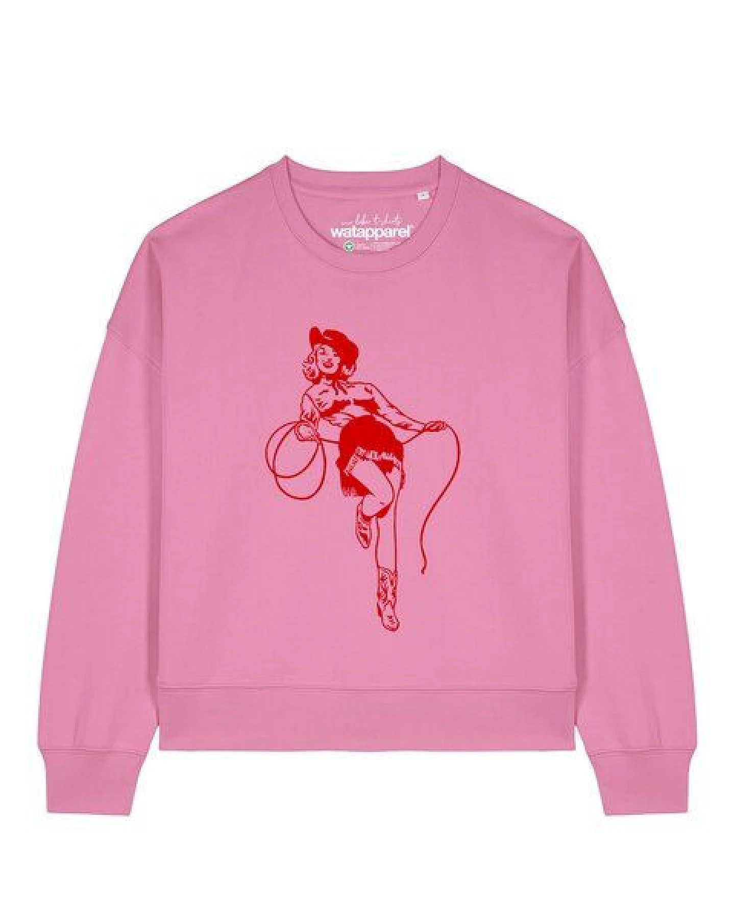 watapparel Sweatshirt Frauen Cowgirl – Ansicht 2