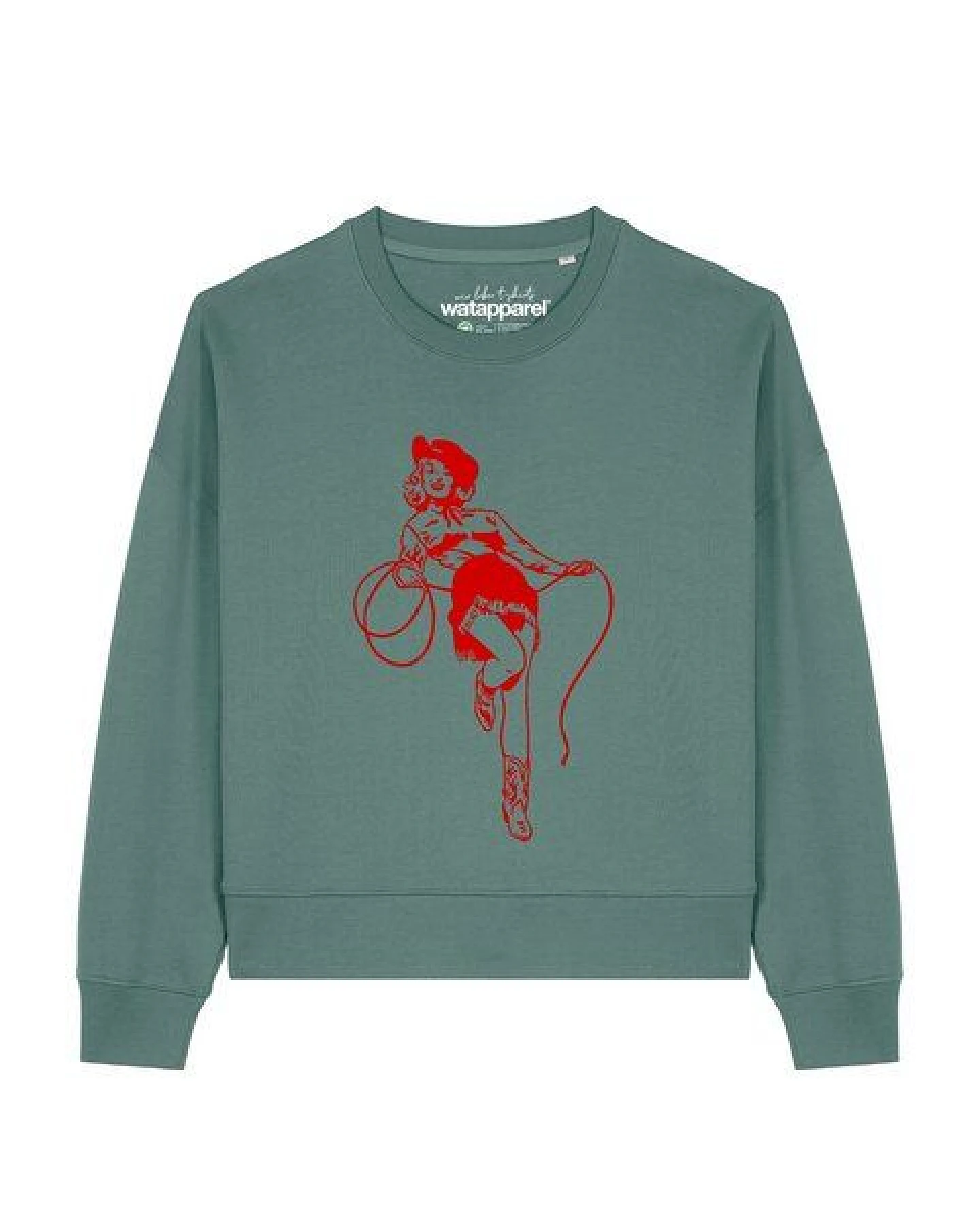 watapparel Sweatshirt Frauen Cowgirl – Ansicht 2