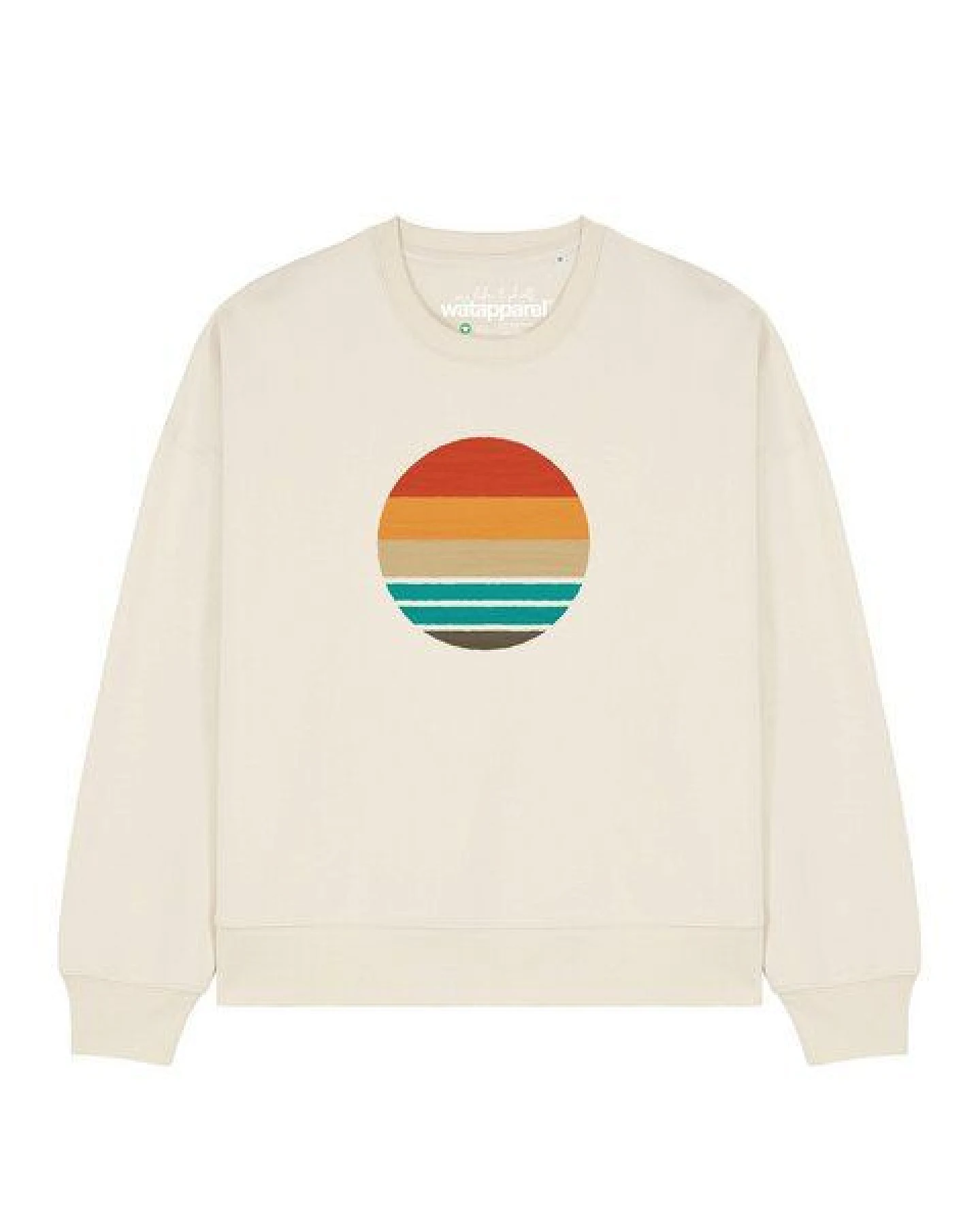 watapparel Sweatshirt Frauen Retro Sunset Ocean – Ansicht 2