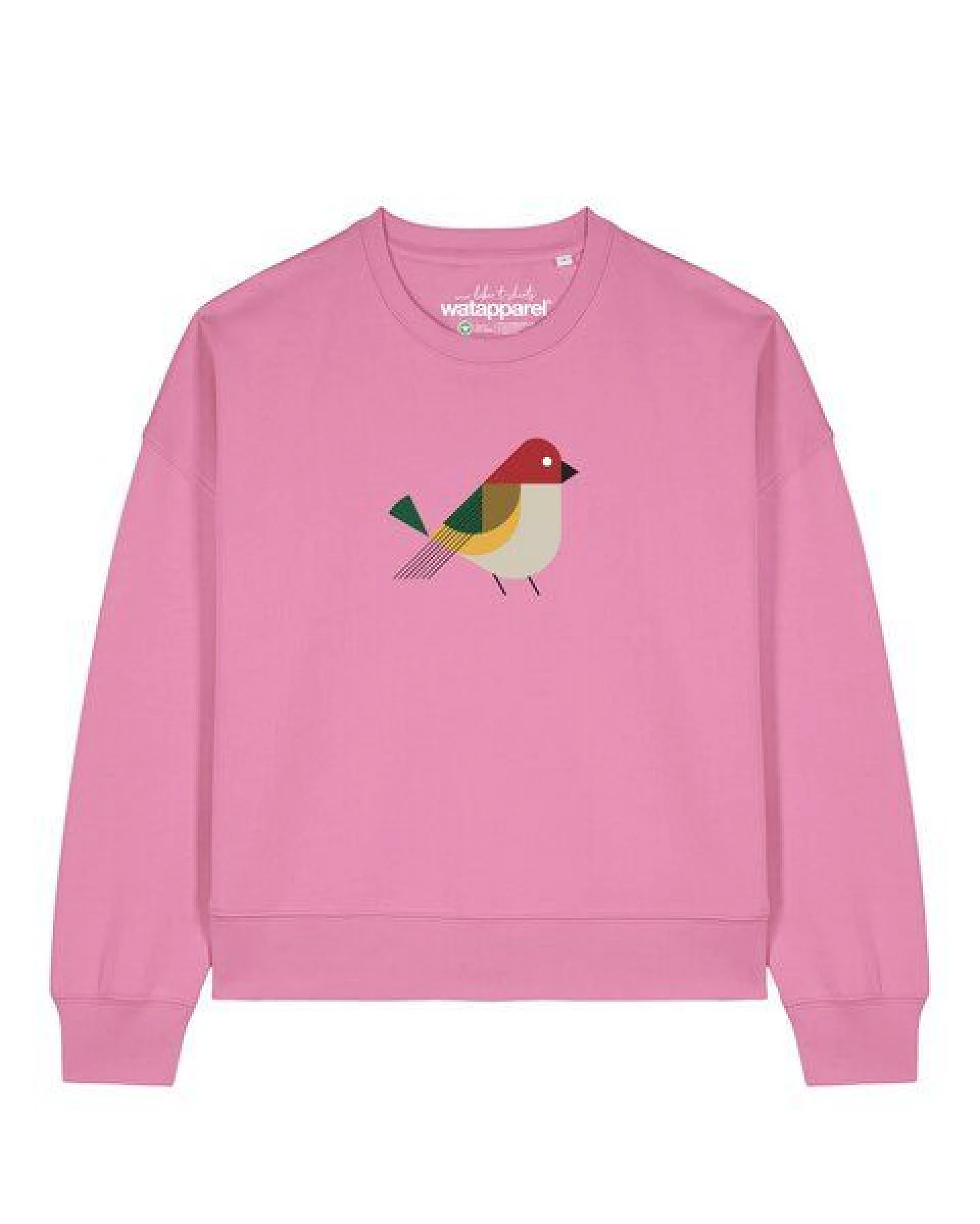 watapparel Sweatshirt Frauen Vogel – Ansicht 2