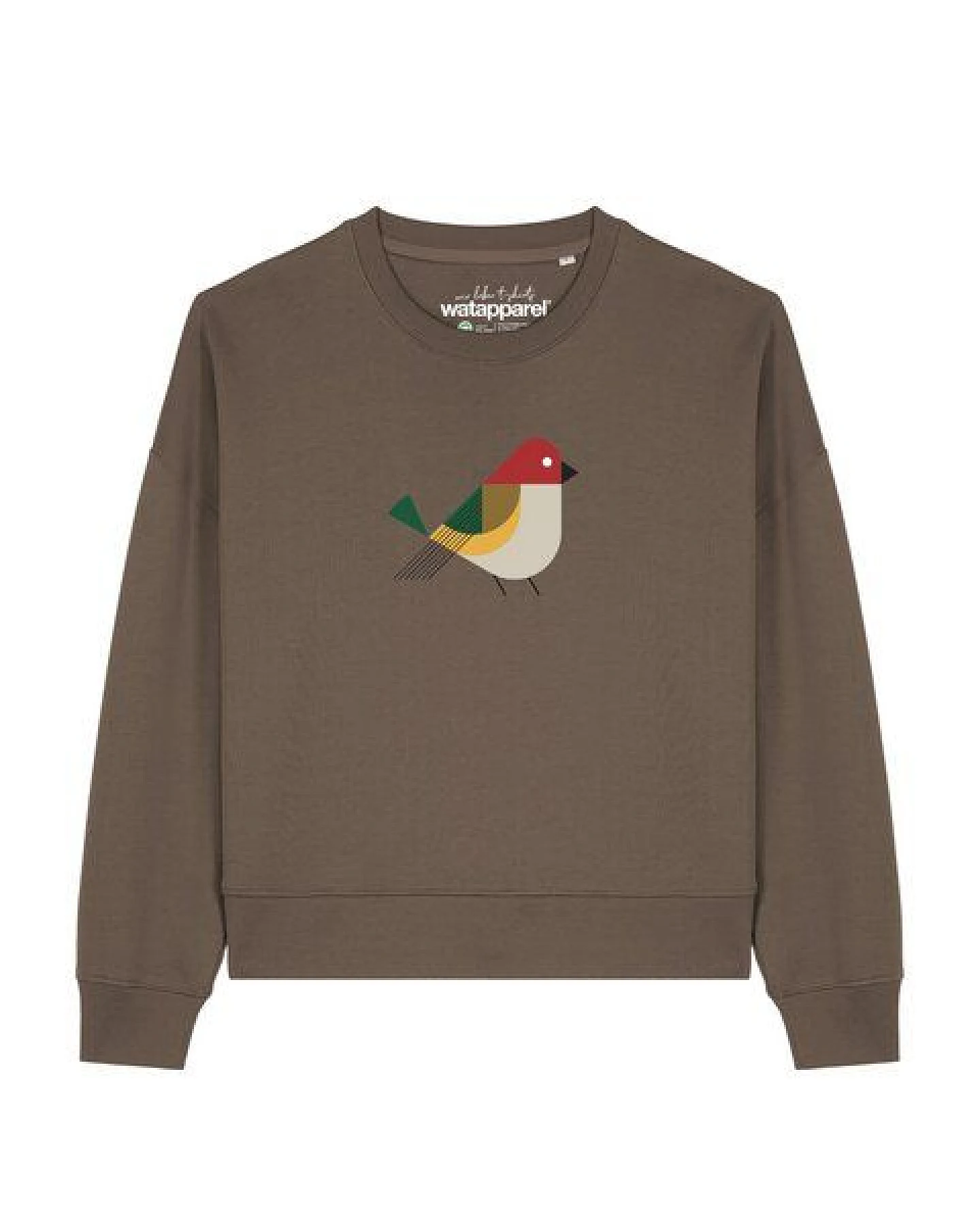 watapparel Sweatshirt Frauen Vogel – Ansicht 2